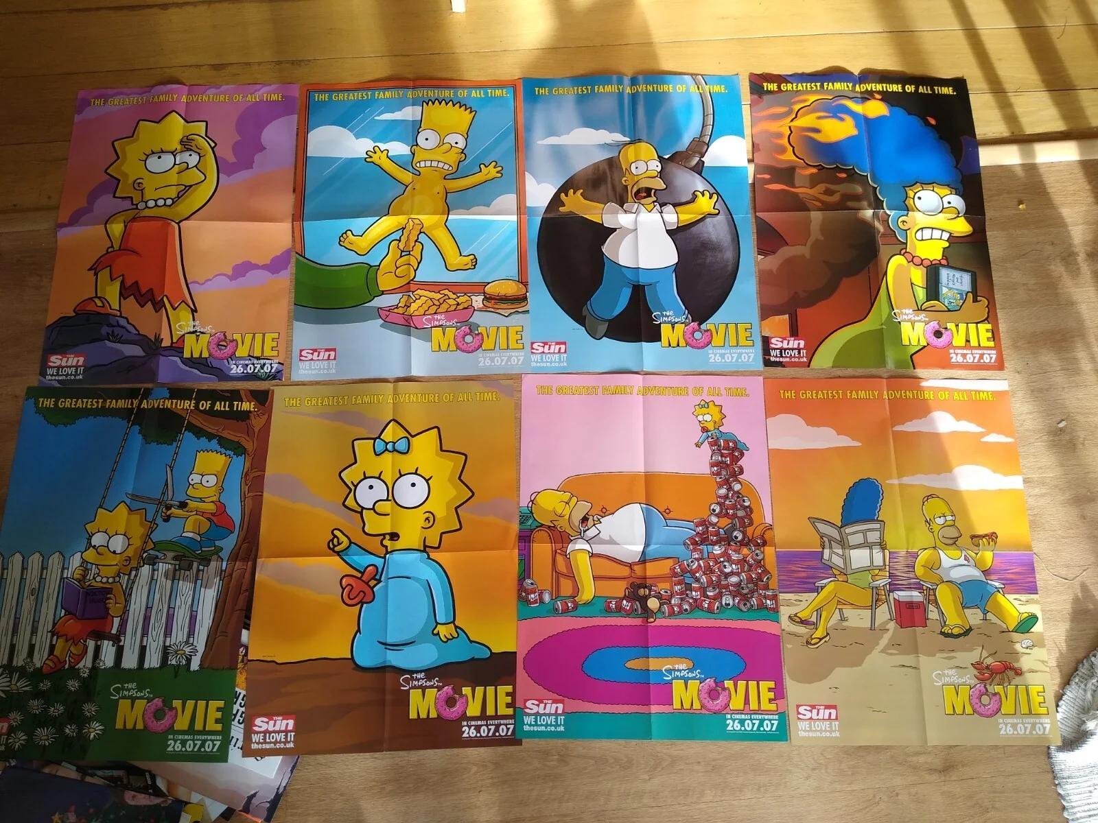 Vintage Simpsons Huge 8-set Poster 2007, image 2