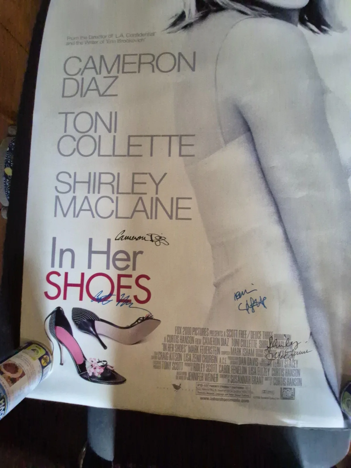 EKIM=INVENTORY — IN HER SHOES-CAMERON DIAZ-CAST SIGNED MOVIE POSTER-w/COA-2 SIDED ekim, изображение 5