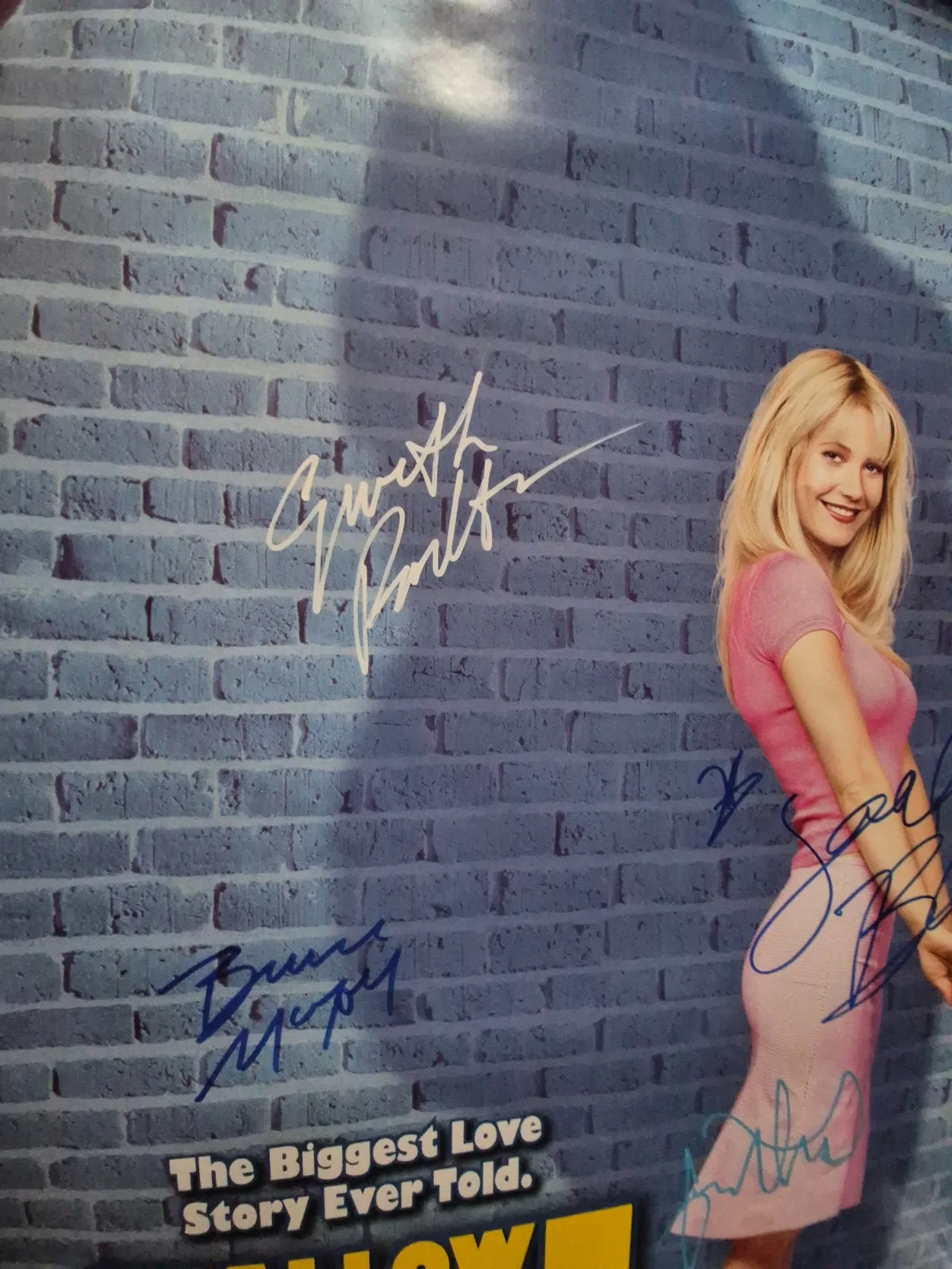EKIM=INVENTORY — SHALLOW HAL-JACK BLACK-CAST SIGNED MOVIE POSTER-w/COA-2 SIDED ekim, изображение 3