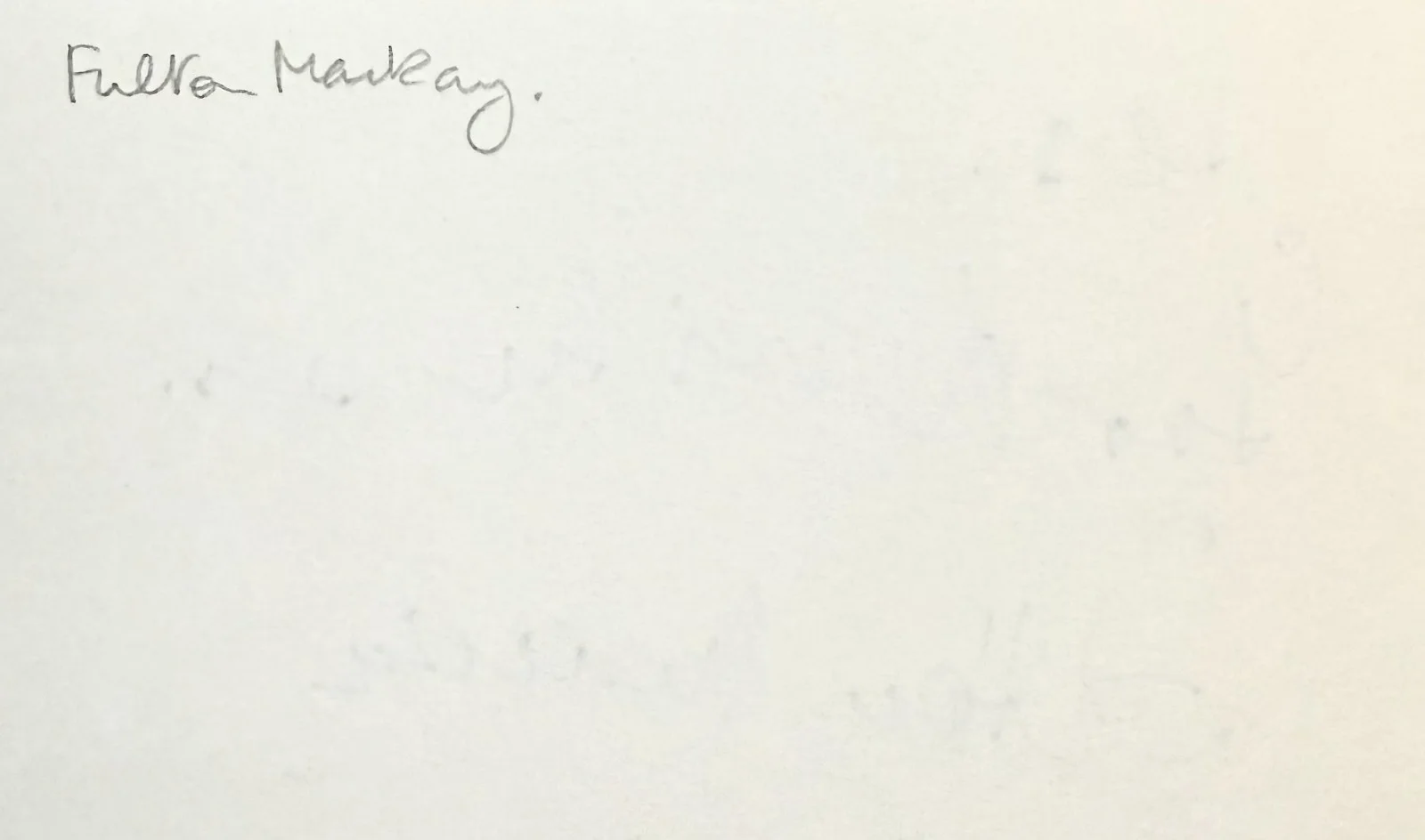 Fulton Mackay — FULTON MACKAY Signed Autographed 3x5 INDEX CARD Fraggle Rock Mess Mates PORRIDGE, изображение 2
