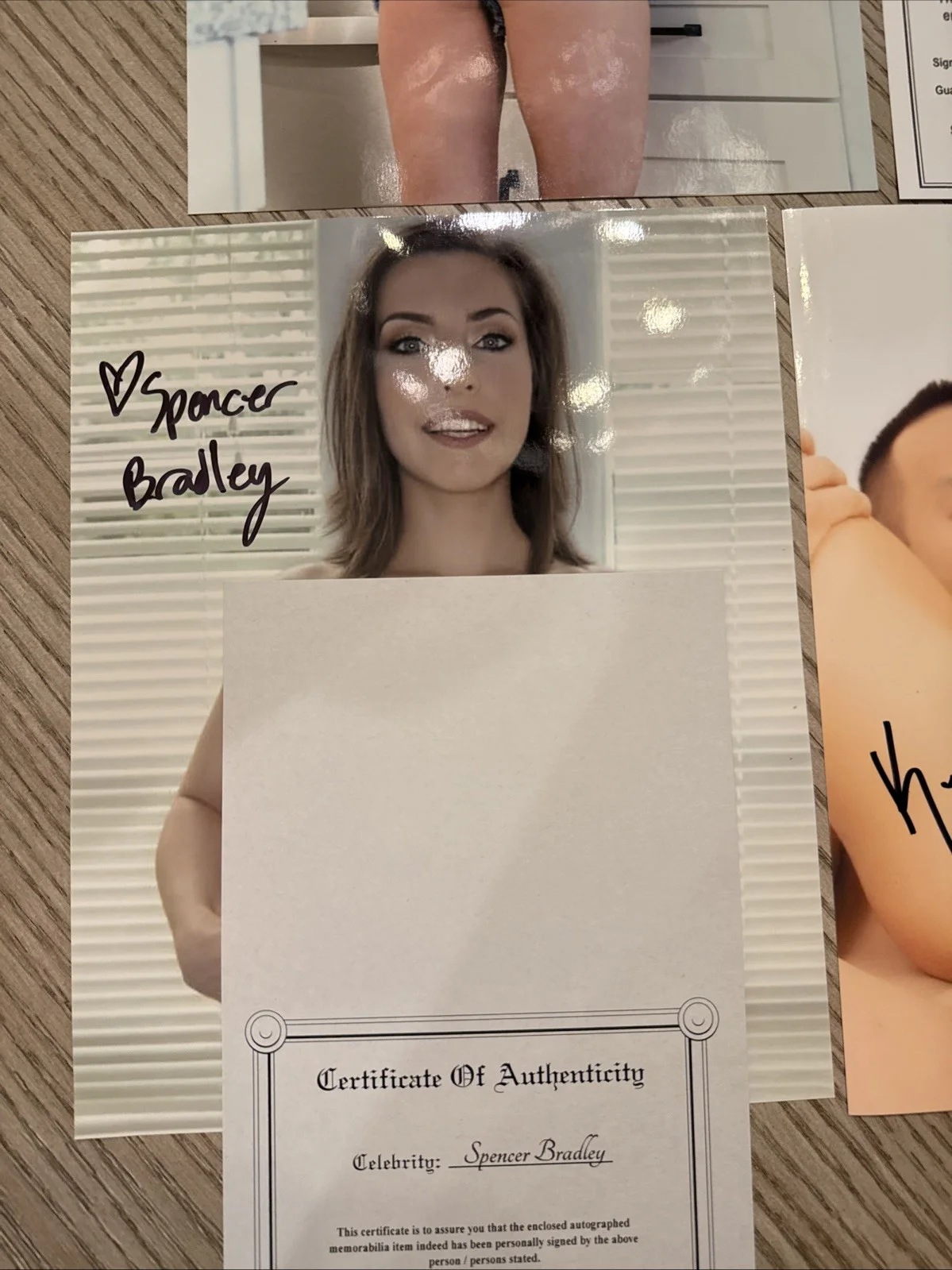 Adult Model Signed 8/10 Lot Spencer Bradley Lilly Bell Kortney Kane Autograph, изображение 3