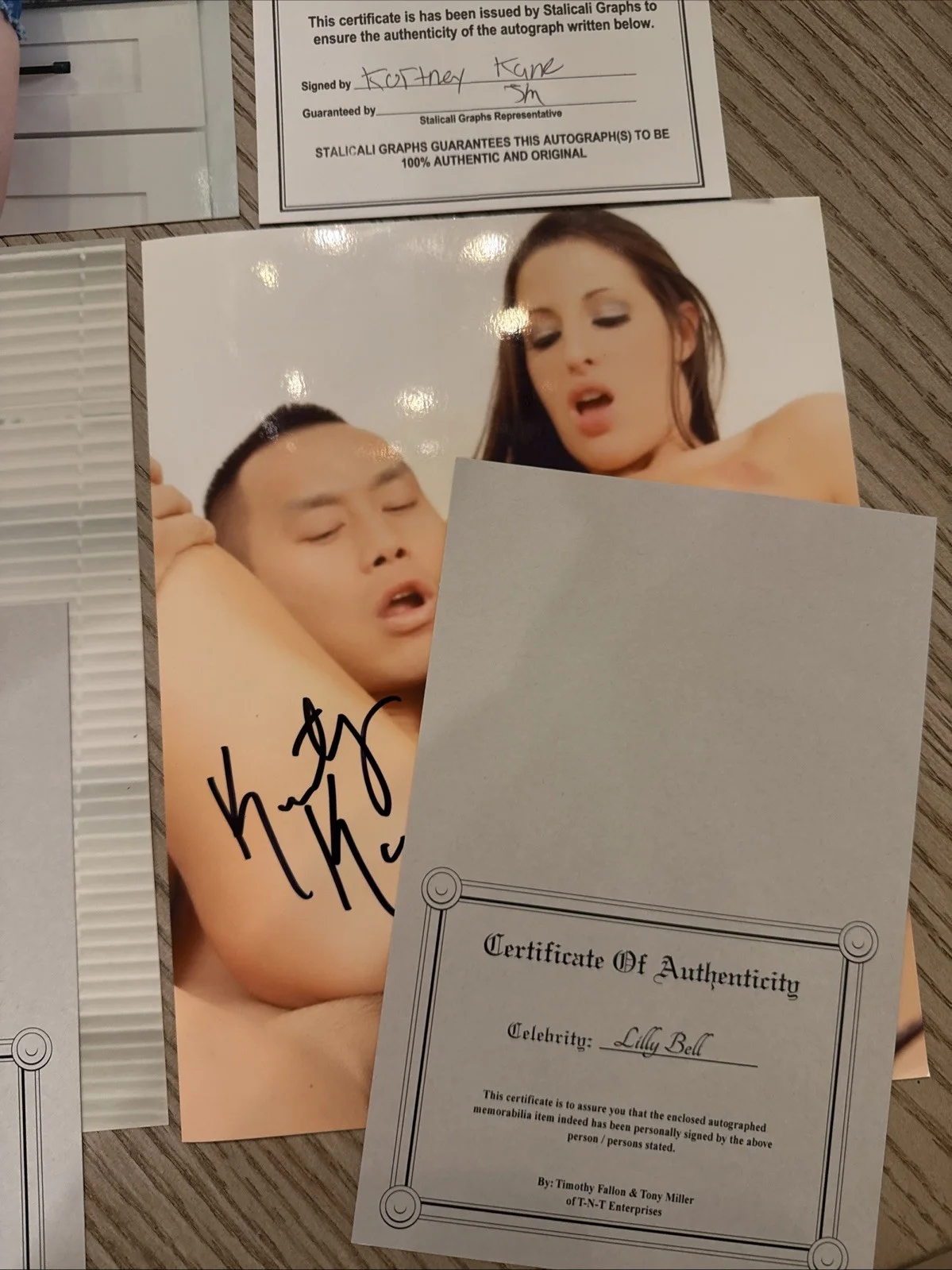 Adult Model Signed 8/10 Lot Spencer Bradley Lilly Bell Kortney Kane Autograph, изображение 4