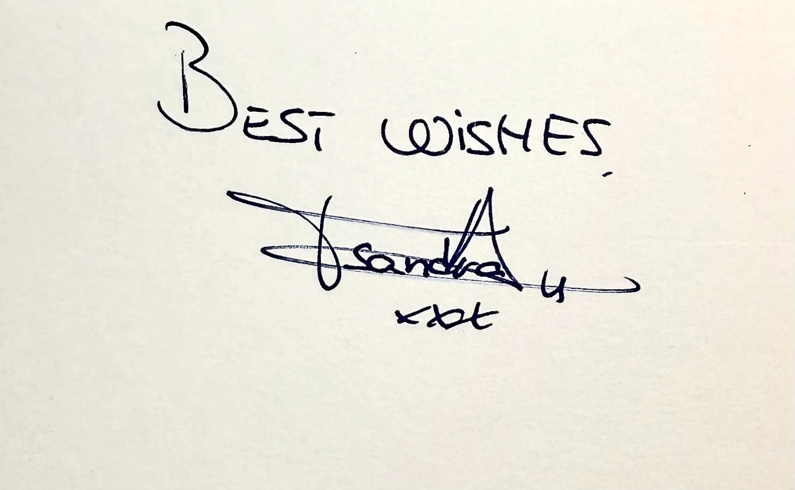 Sandra Sandri — SANDRA SANDRI Signed Autographed 3"x 5" INDEX CARD Eldorado BOOM BOOM, image 3