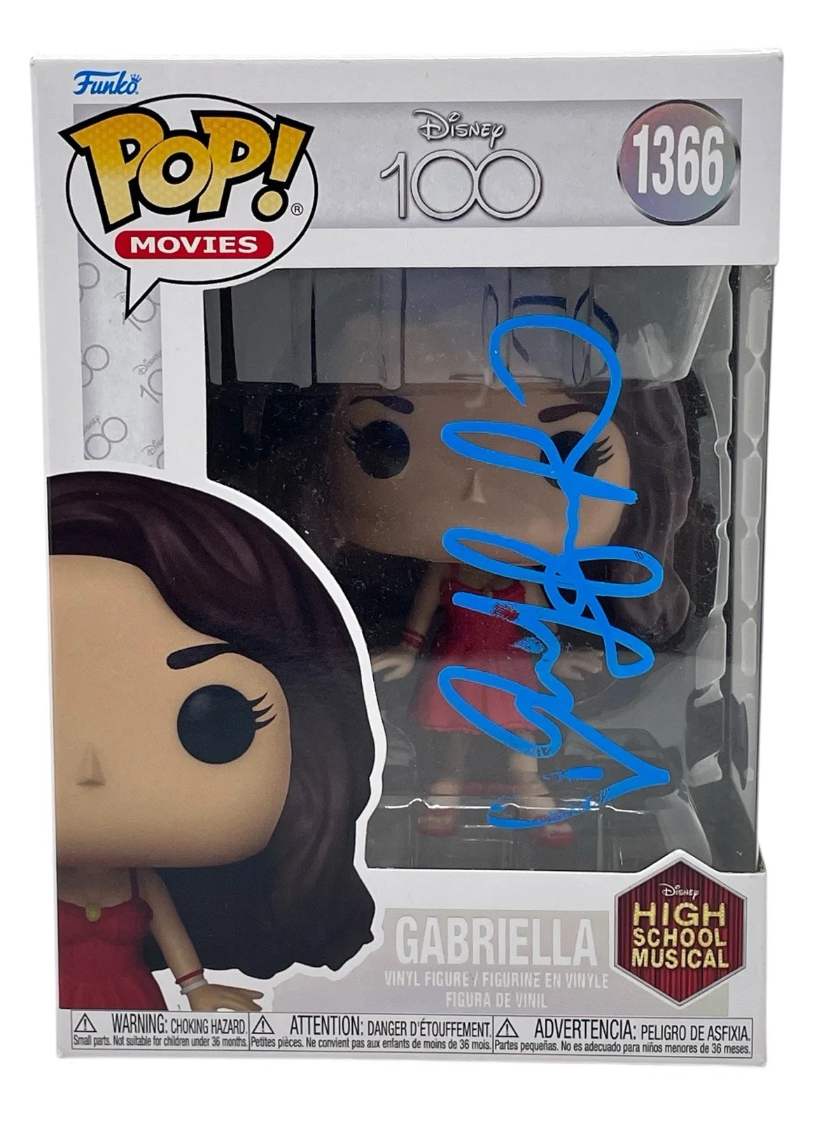 Vanessa Hudgens — Vanessa Hudgens Signed High School Musical Gabriella Funko Pop 1366 Beckett COA