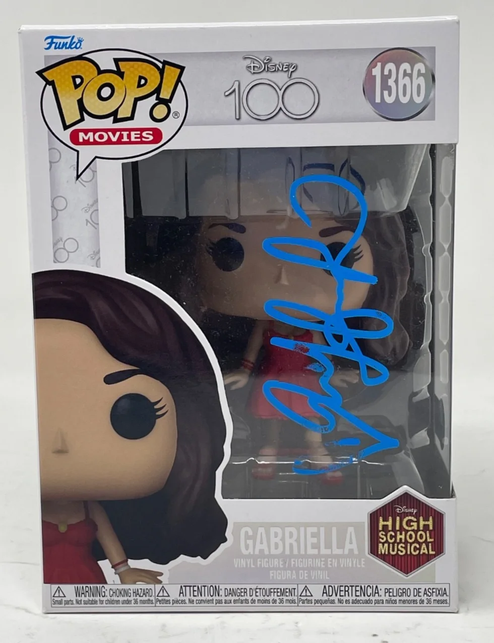 Vanessa Hudgens — Vanessa Hudgens Signed High School Musical Gabriella Funko Pop 1366 Beckett COA, изображение 2