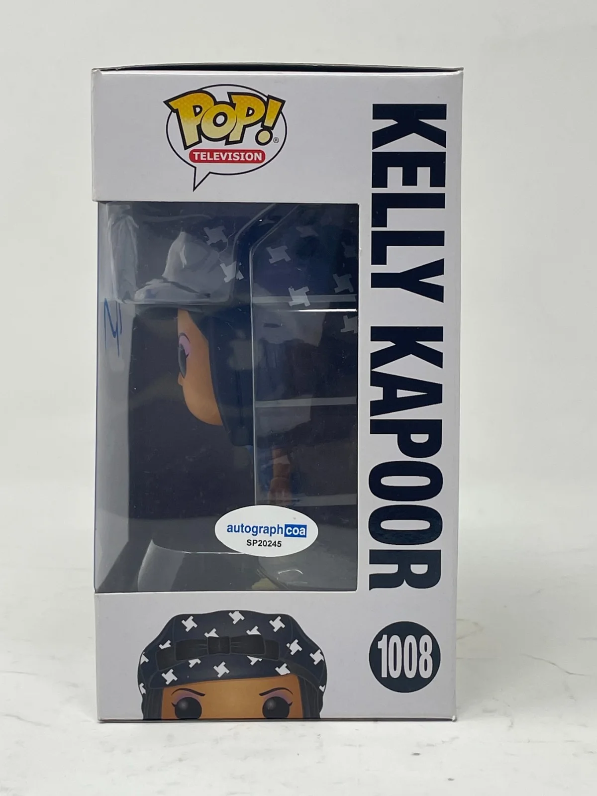 Mindy Kaling — Mindy Kaling Signed The Office Kelly Kapoor Funko Pop 1008 Autograph ACOA COA, image 2