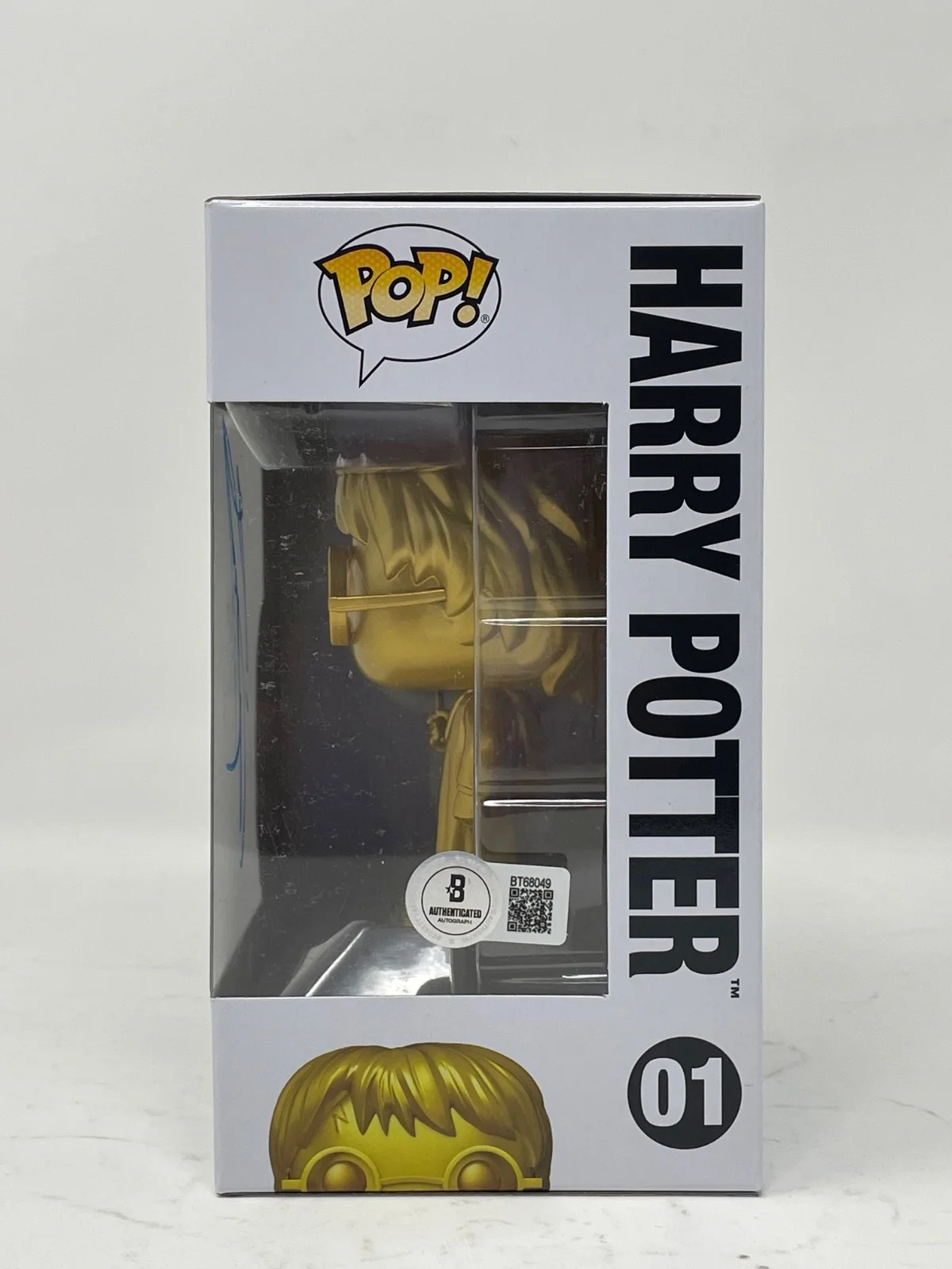 Daniel Radcliffe — Daniel Radcliffe Signed Harry Potter Funko Pop #01 Autograph Figure Beckett COA, изображение 3