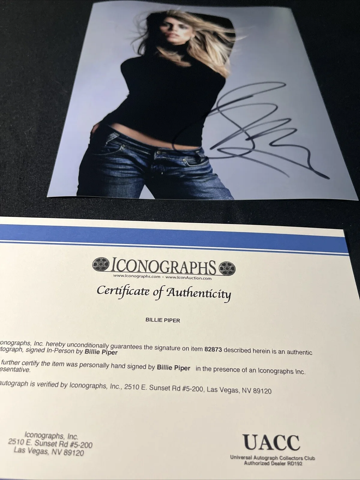 Billie Piper — Billie Piper Signed 8x10 Photo Doctor Who Autograph UACC COA, image 4