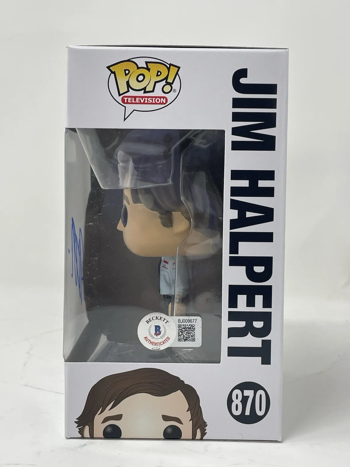 John Krasinski — John Krasinski Signed Jim Halpert Funko Pop The Office 870 Autograph Beckett COA, image 4