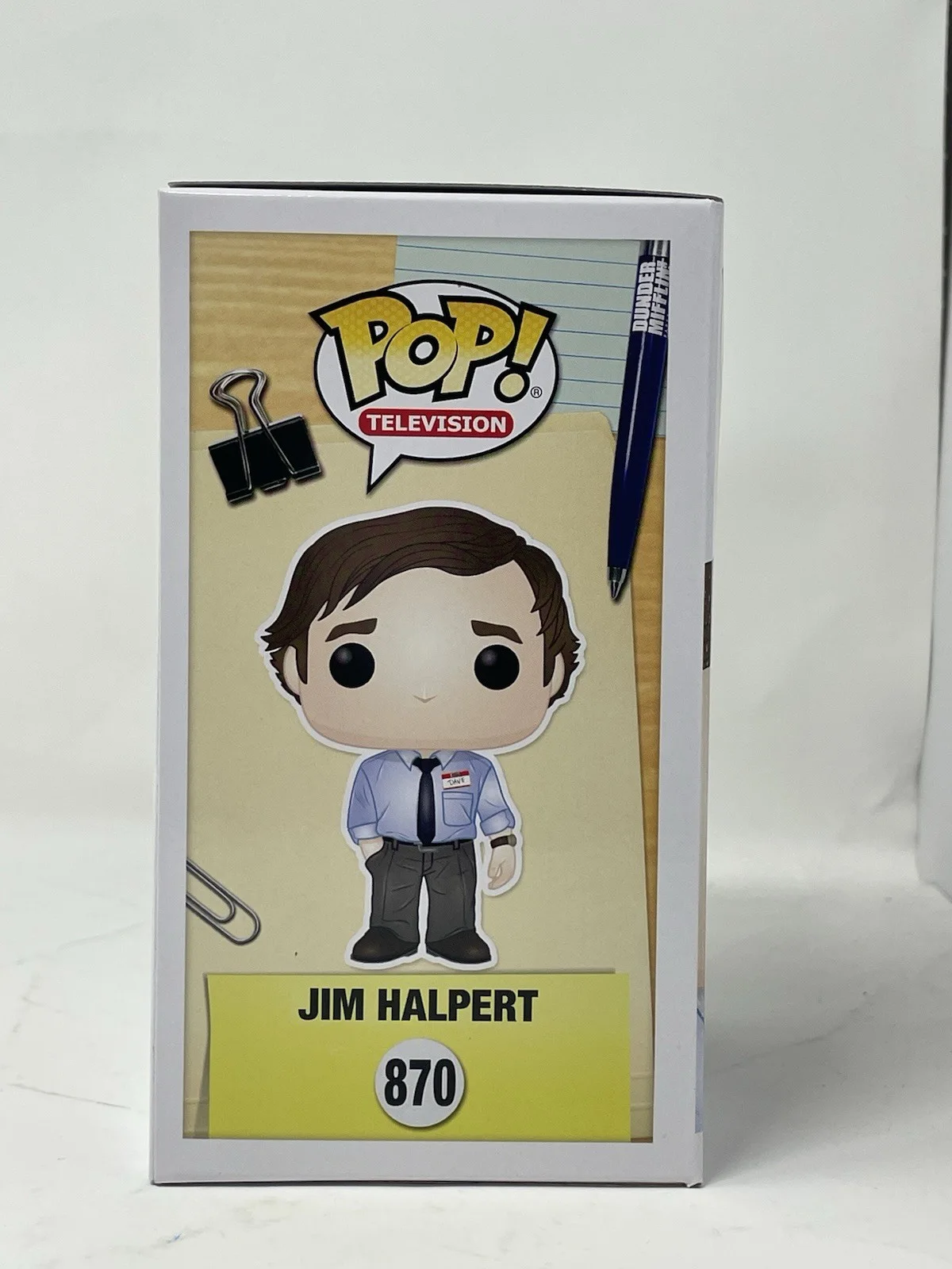 John Krasinski — John Krasinski Signed Jim Halpert Funko Pop The Office 870 Autograph Beckett COA, image 5