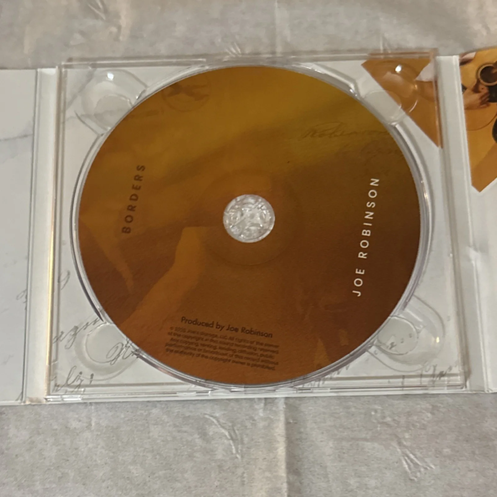 Joe Robinson Autographed 'Borders' CD Original Music Collectible, изображение 2