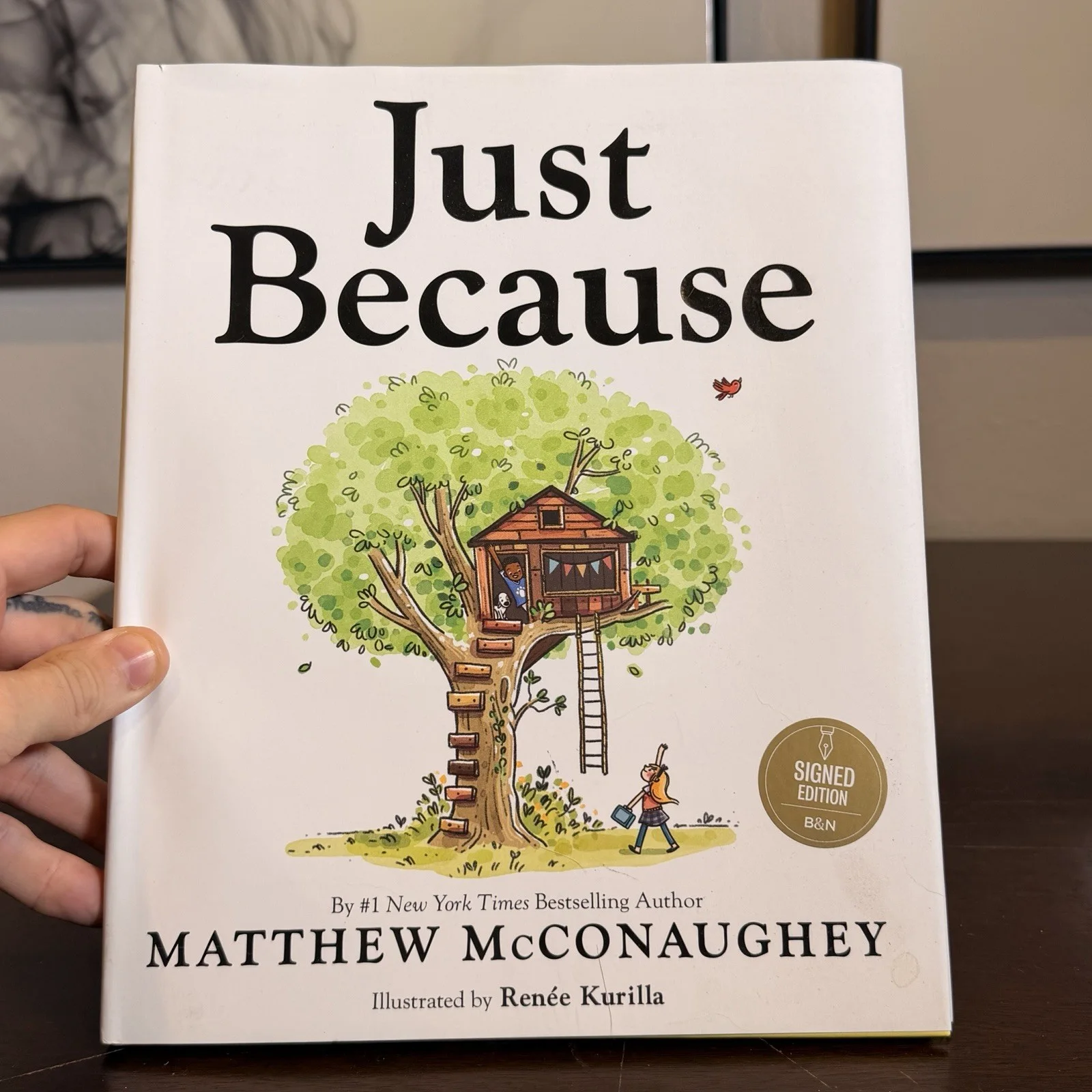 Matthew McConaughey Signed “Just Because” childrens book, image 2