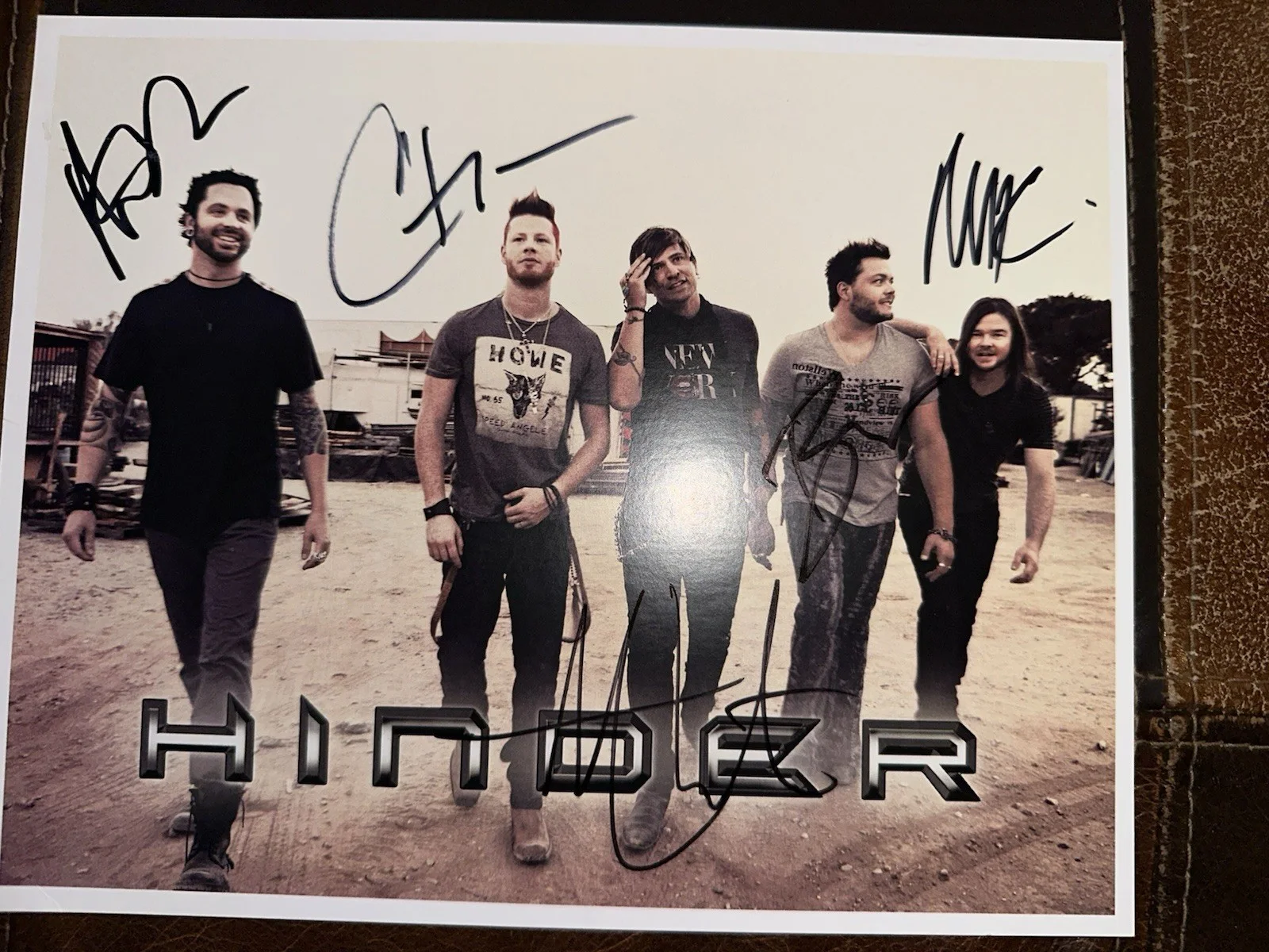 Autographed Hinder 8 X 10 Photo, image 2