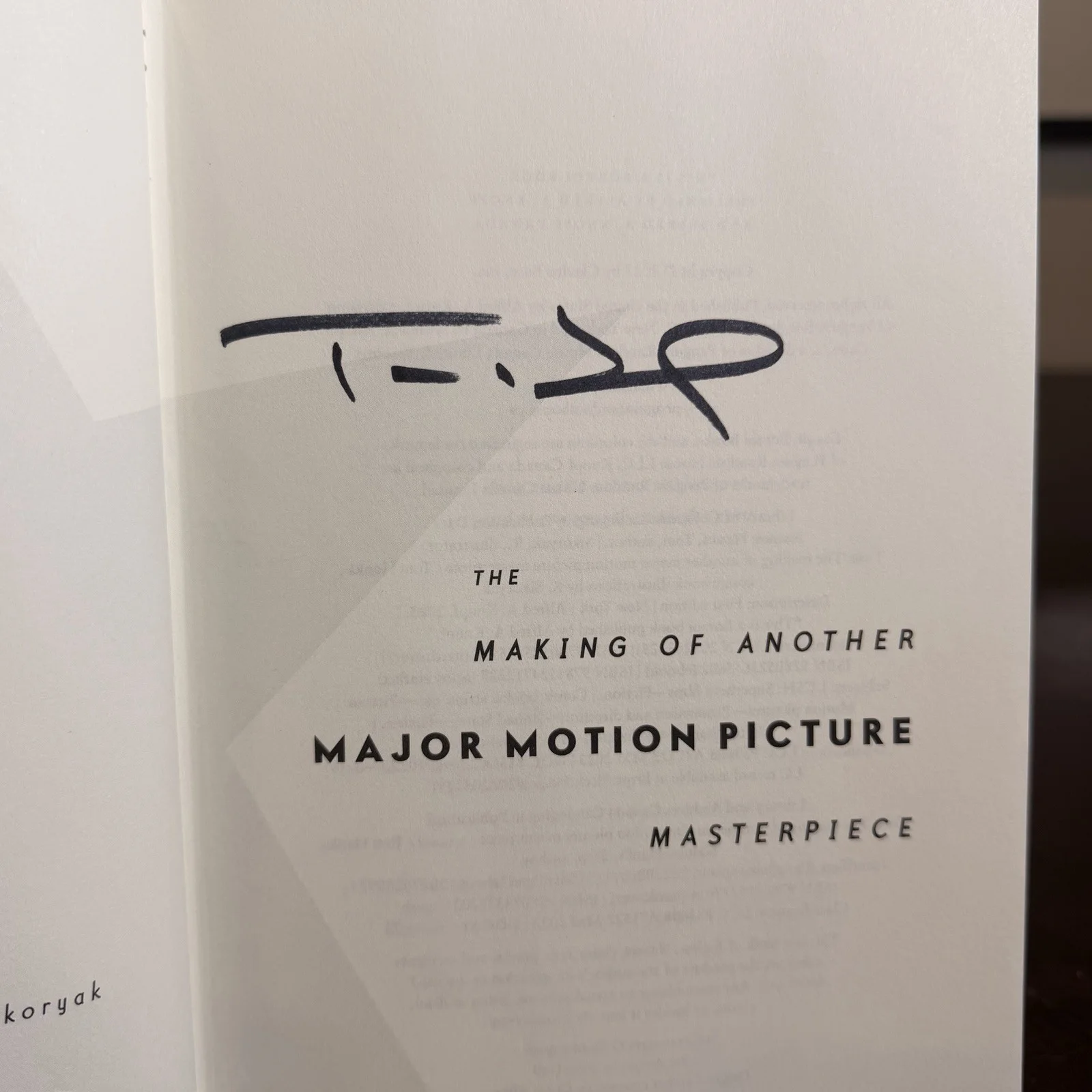 TOM HANKS toy story signed hardcover book, image 3
