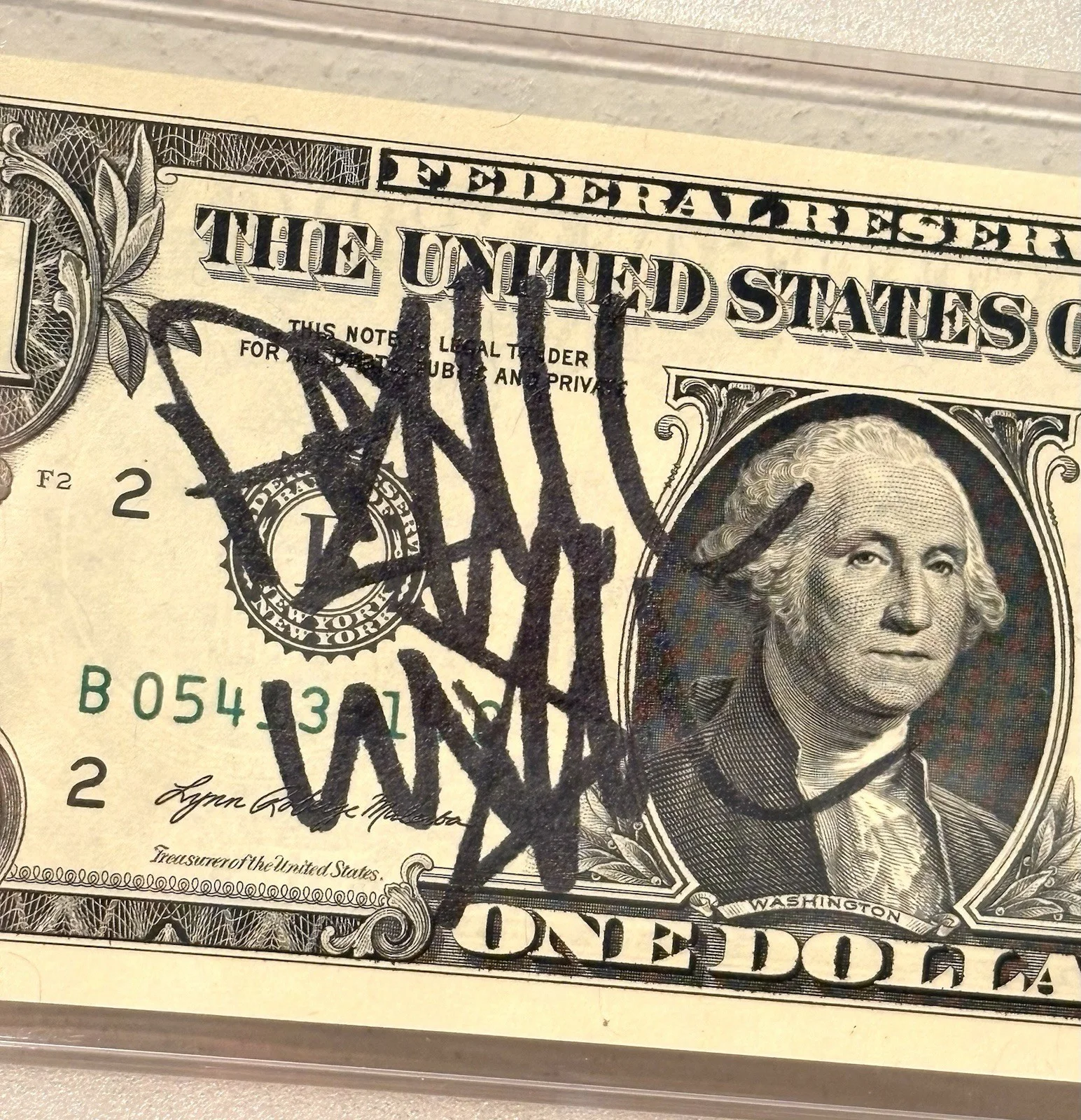 PAUL WALL SIGNED PSA/DNA Auto Slabbed Dollar Bill RAP HIP HOP, image 2