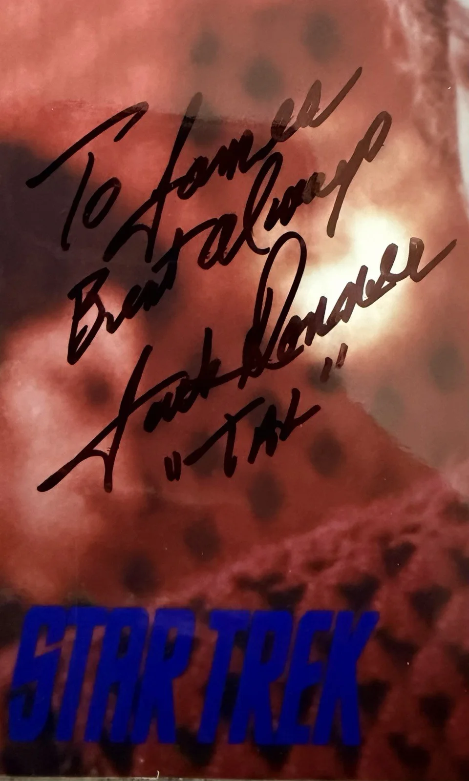 Star Trek Jack Donner (deceased) Signed 8x10 Photo Personalized, image 2