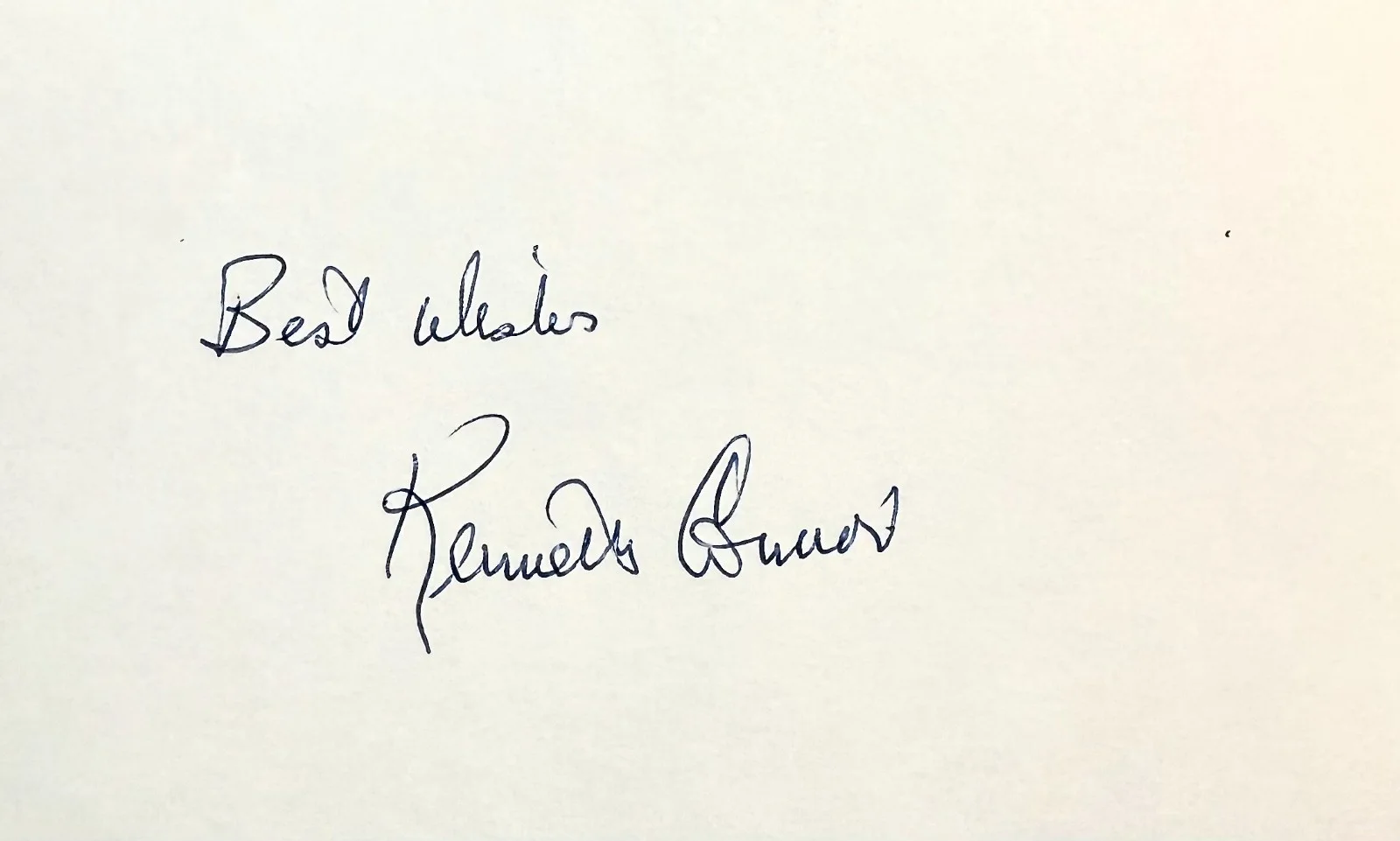 Kenneth Connor — KENNETH CONNOR Signed Autographed 3"x 5" INDEX CARD Carry On Films 'Allo 'Allo!