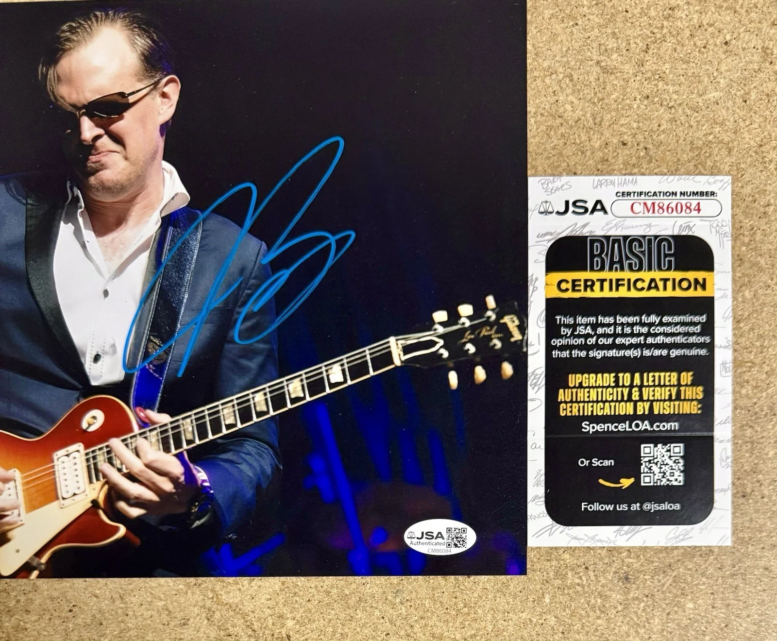 Joe Bonamassa Signed Blues Singer Songwriter Guitarist 8x10 Photo JSA COA, изображение 2