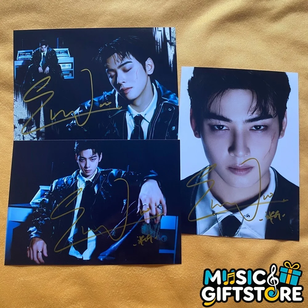 ASTRO Cha EunWoo Autographed Photo ELSE Autographs K-POP Collectibles 202602 #MU, image 2