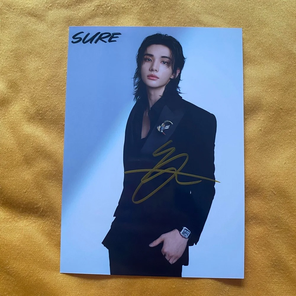 SKZ STRAY KIDS Hwang Hyun-Jin AUTOGRAPHED SIGNED Photo 4*6 K-POP 2026 #MUGS, изображение 3