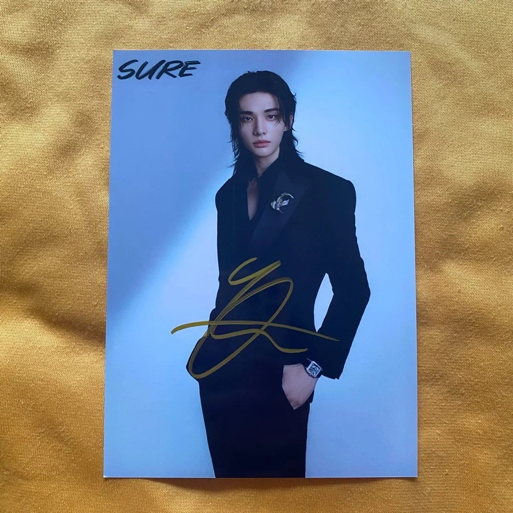 SKZ STRAY KIDS Hwang Hyun-Jin AUTOGRAPHED SIGNED Photo 4*6 K-POP 2026 #MUGS, изображение 4