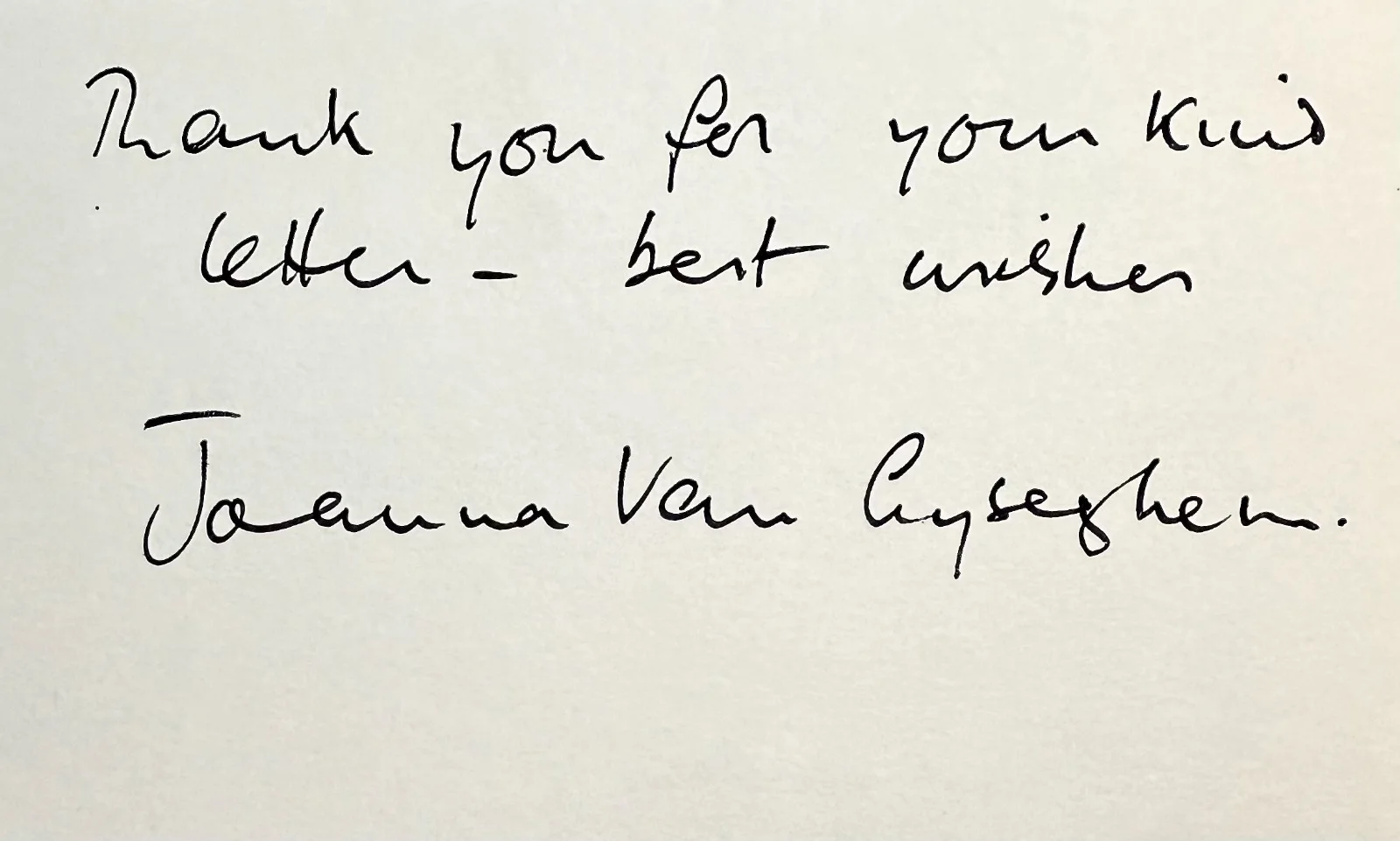 Joanna Van Gyseghem — JOANNA VAN GYSEGHEM Signed Autographed 3"x 5" INDEX CARD Fraud Squad Funny Man, изображение 3