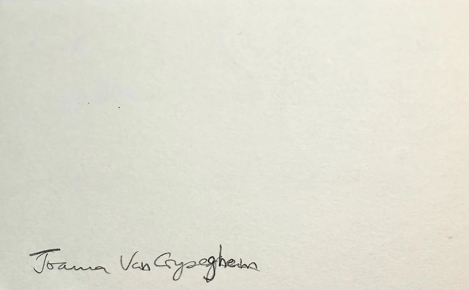 Joanna Van Gyseghem — JOANNA VAN GYSEGHEM Signed Autographed 3"x 5" INDEX CARD Fraud Squad Funny Man, изображение 4
