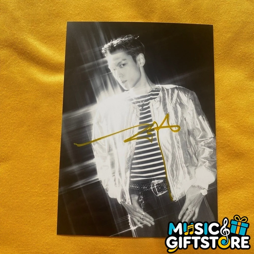 BIGBANG T.O.P TOP Autographed Signed Photo PIcture K-POP Collection 4*6 2026 #MU, изображение 5