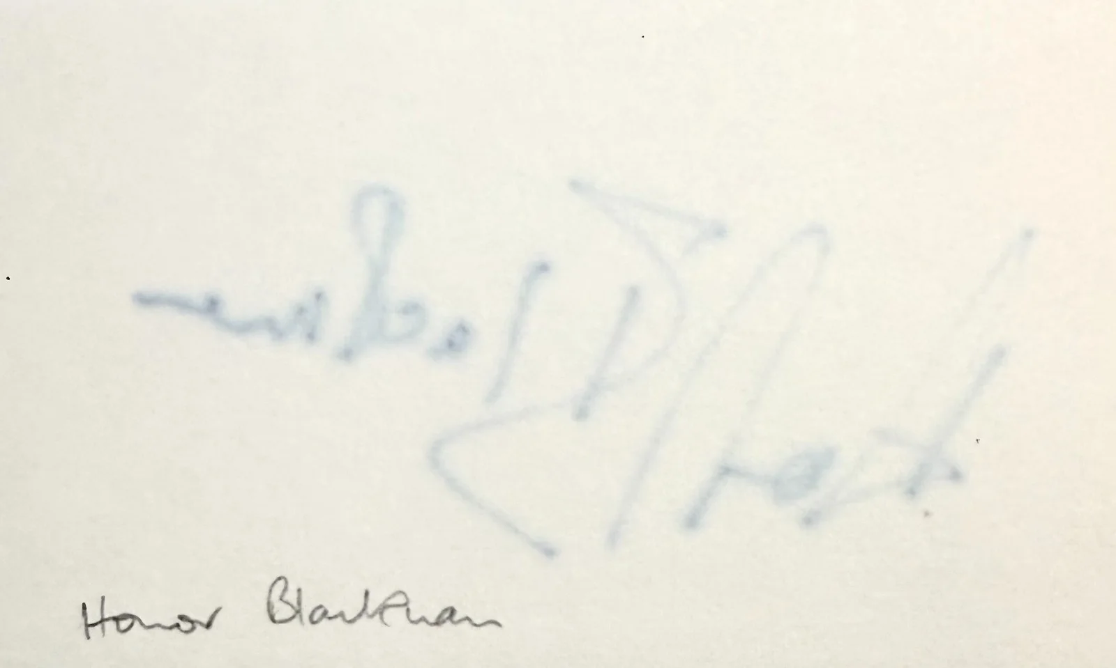 Honor Blackman — HONOR BLACKMAN Signed Autographed 3" x 5" INDEX CARD Goldfinger The Avengers, image 4