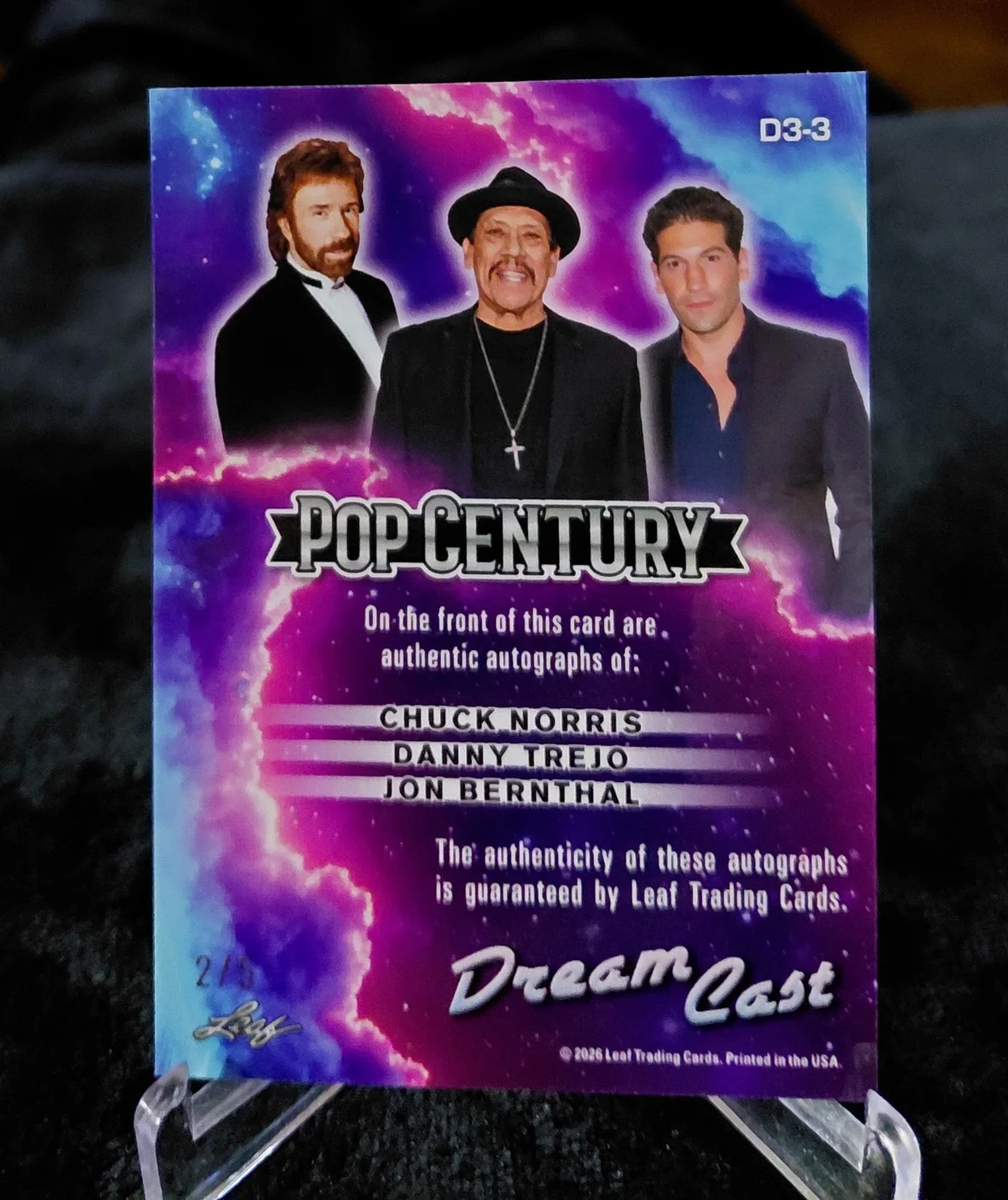 Chuck Norris, Danny Trejo, Jon Bernthal — 2026 POP CENTURY. CHUCK NORRIS, DANNY TREJO, JON BERNTHAL AUTOGRAPH. 2/5. D3-3., изображение 2