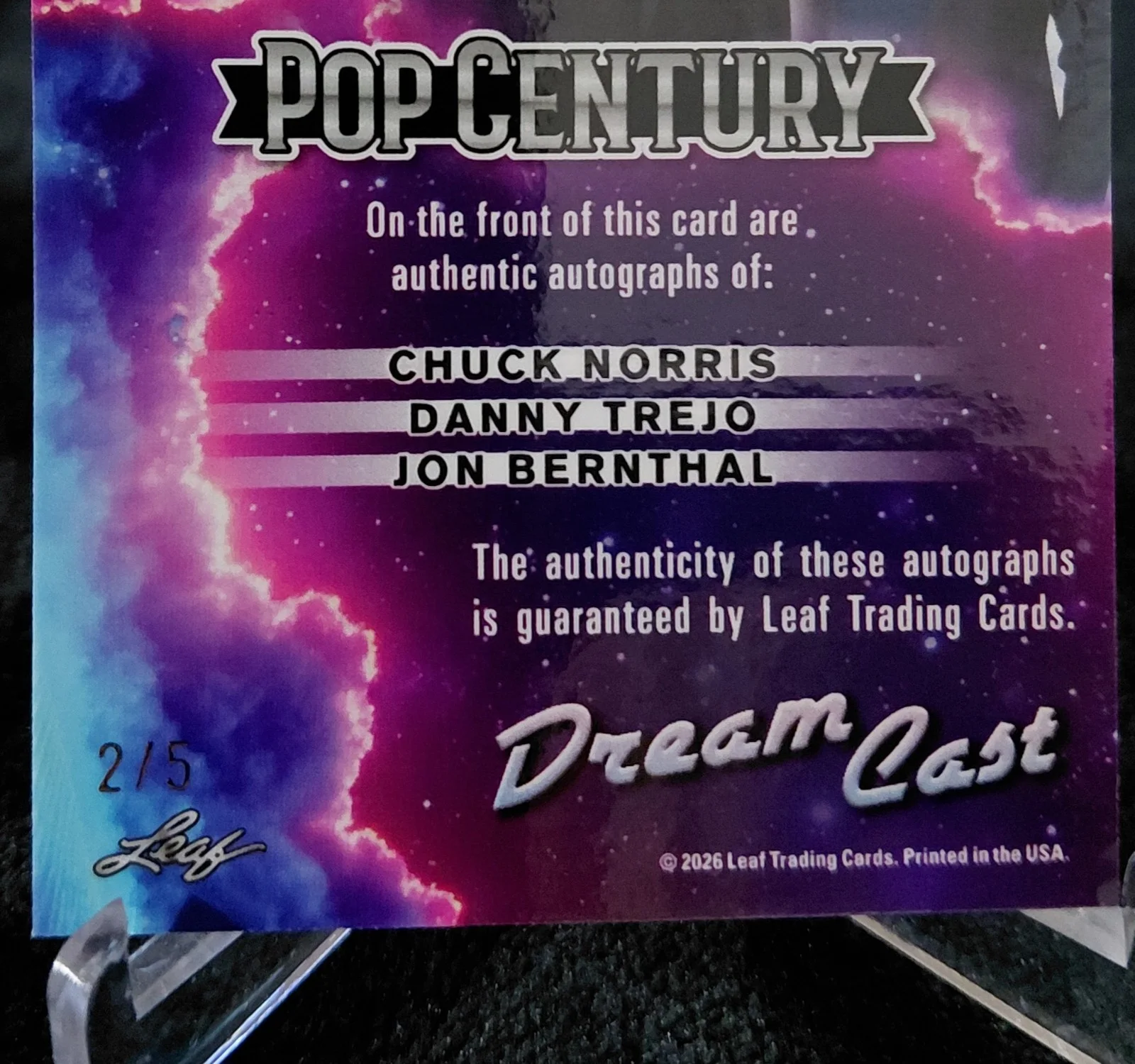 Chuck Norris, Danny Trejo, Jon Bernthal — 2026 POP CENTURY. CHUCK NORRIS, DANNY TREJO, JON BERNTHAL AUTOGRAPH. 2/5. D3-3., изображение 3