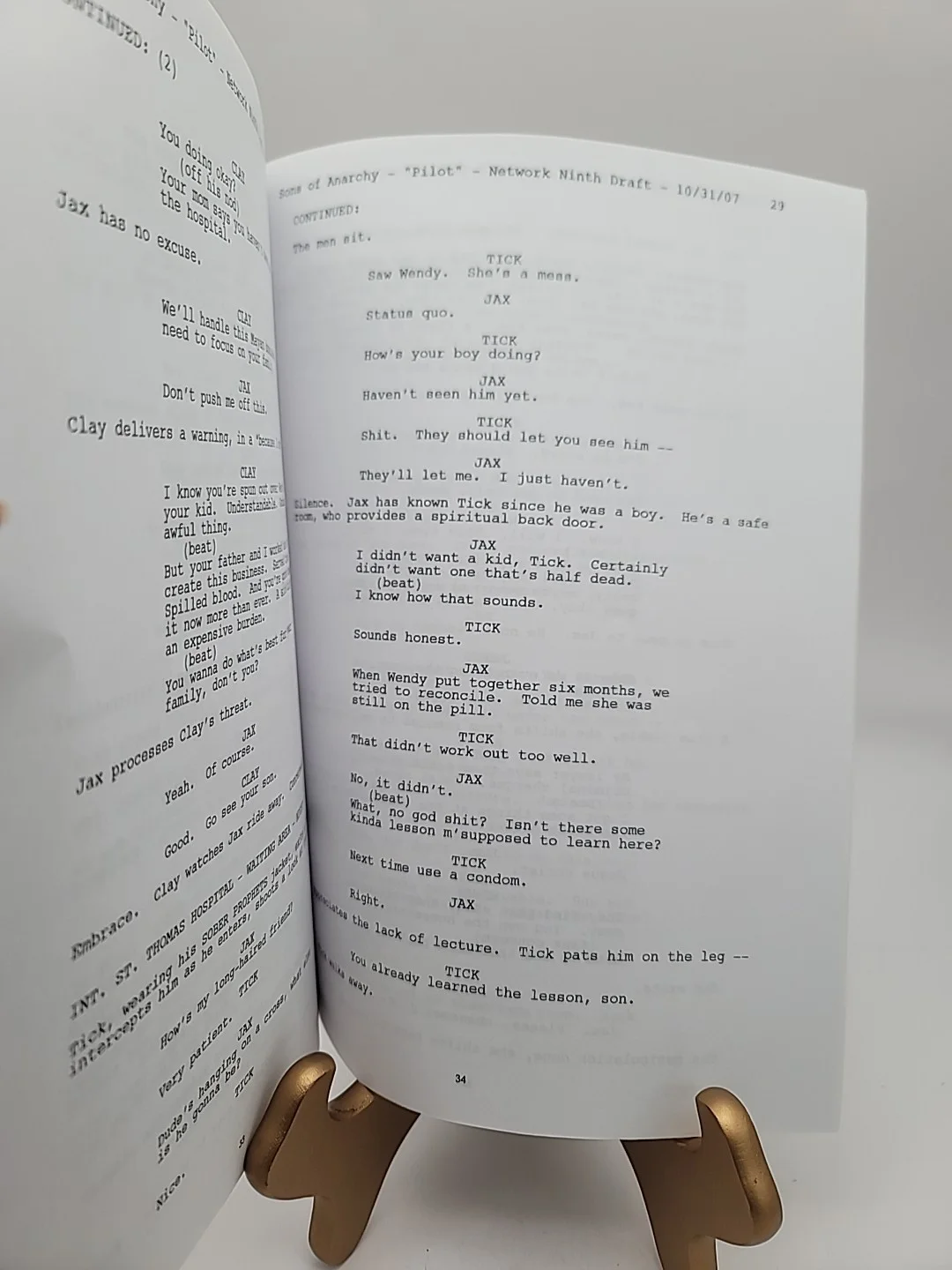 Charlie Hunnam, Katey Sagal, Mark Boone Jr — Sons of Anarchy Pilot Script Signed Charlie Hunnam Katey Sagal Mark Boone Jr TV, image 4