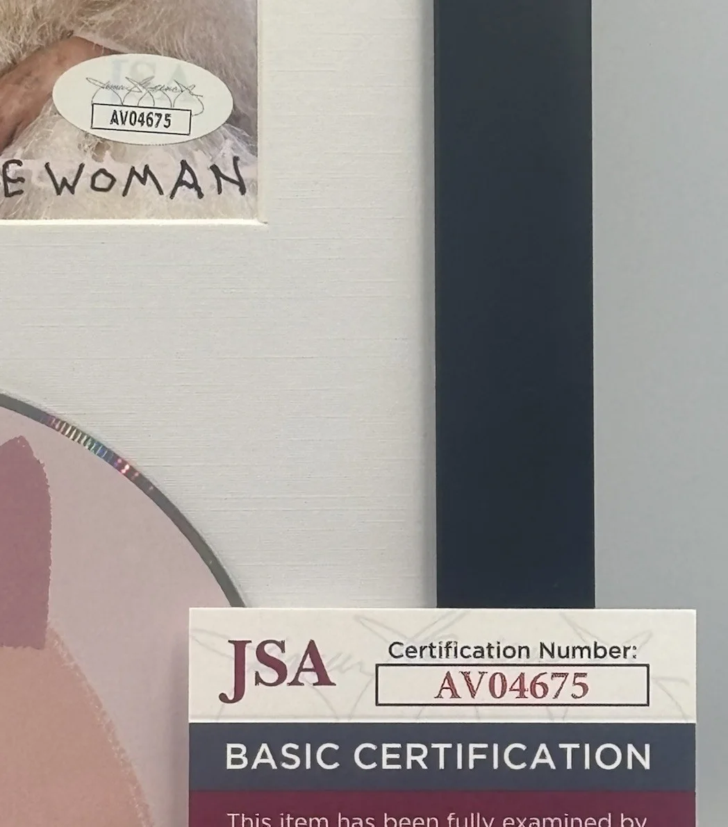 SIA REASONABLE WOMAN SIGNED CD AUTOGRAPHED FRAMED & MATTED JSA COA AV04675 RARE, изображение 5