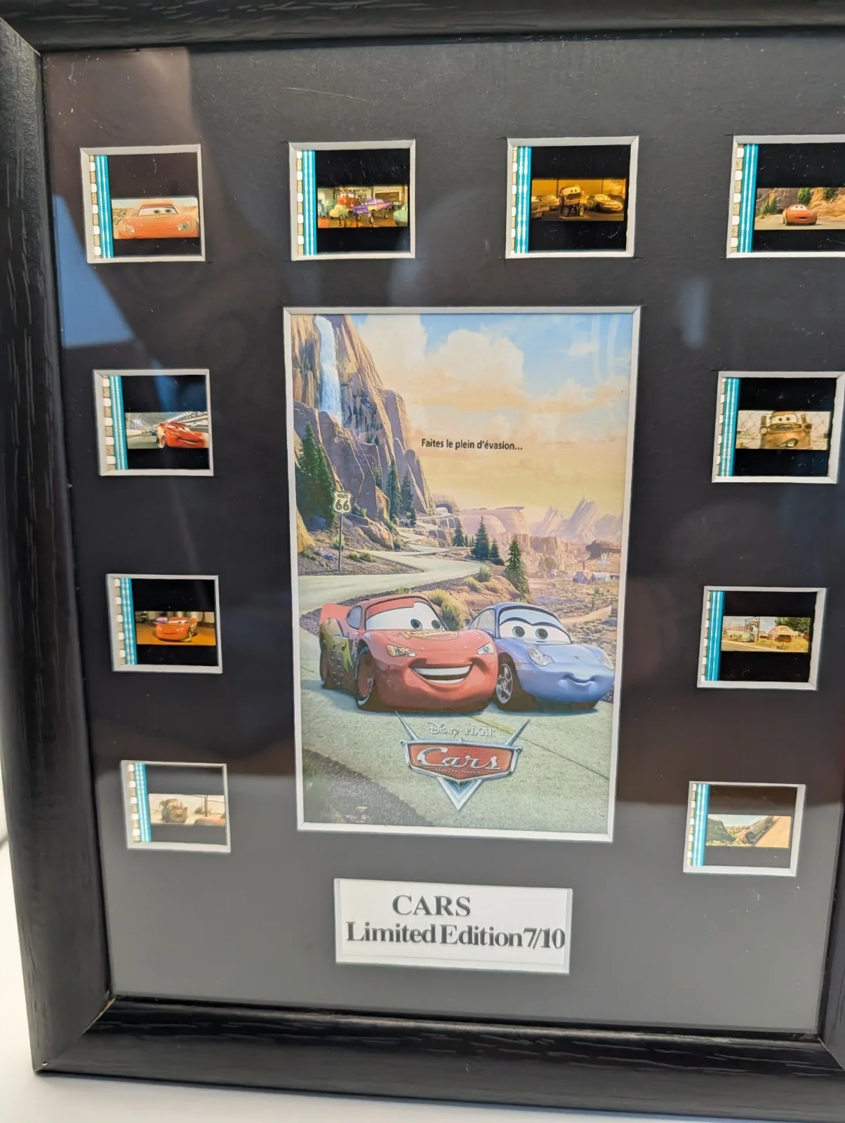 Disneys Cars 10"x8" 35mm Film Cell Display Limited Edition 7/10 Framed With COA, изображение 4