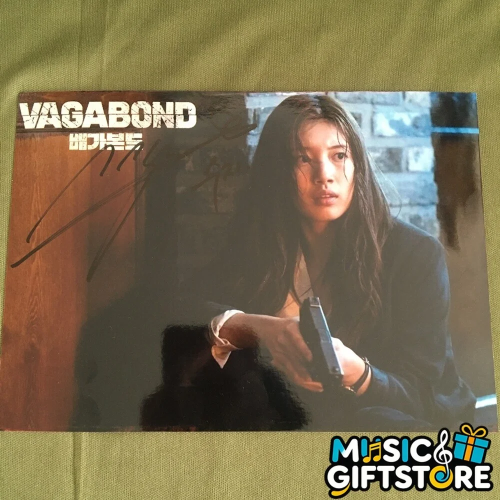 VAGABOND Lee Seung Gi Bae Suzy Bae Sue Ji Autographed Signed Photo 4*6 2019 #MUG, image 3