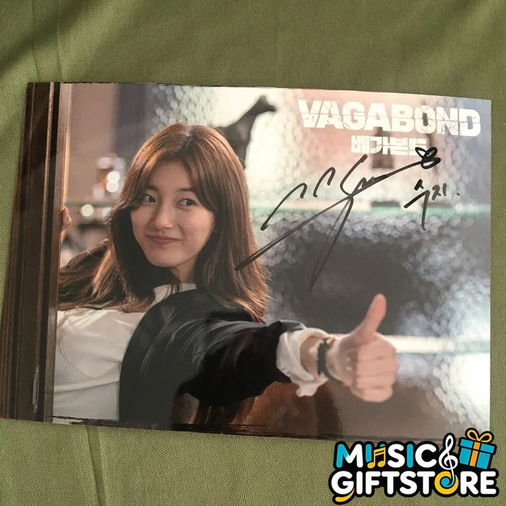 VAGABOND Lee Seung Gi Bae Suzy Bae Sue Ji Autographed Signed Photo 4*6 2019 #MUG, image 5