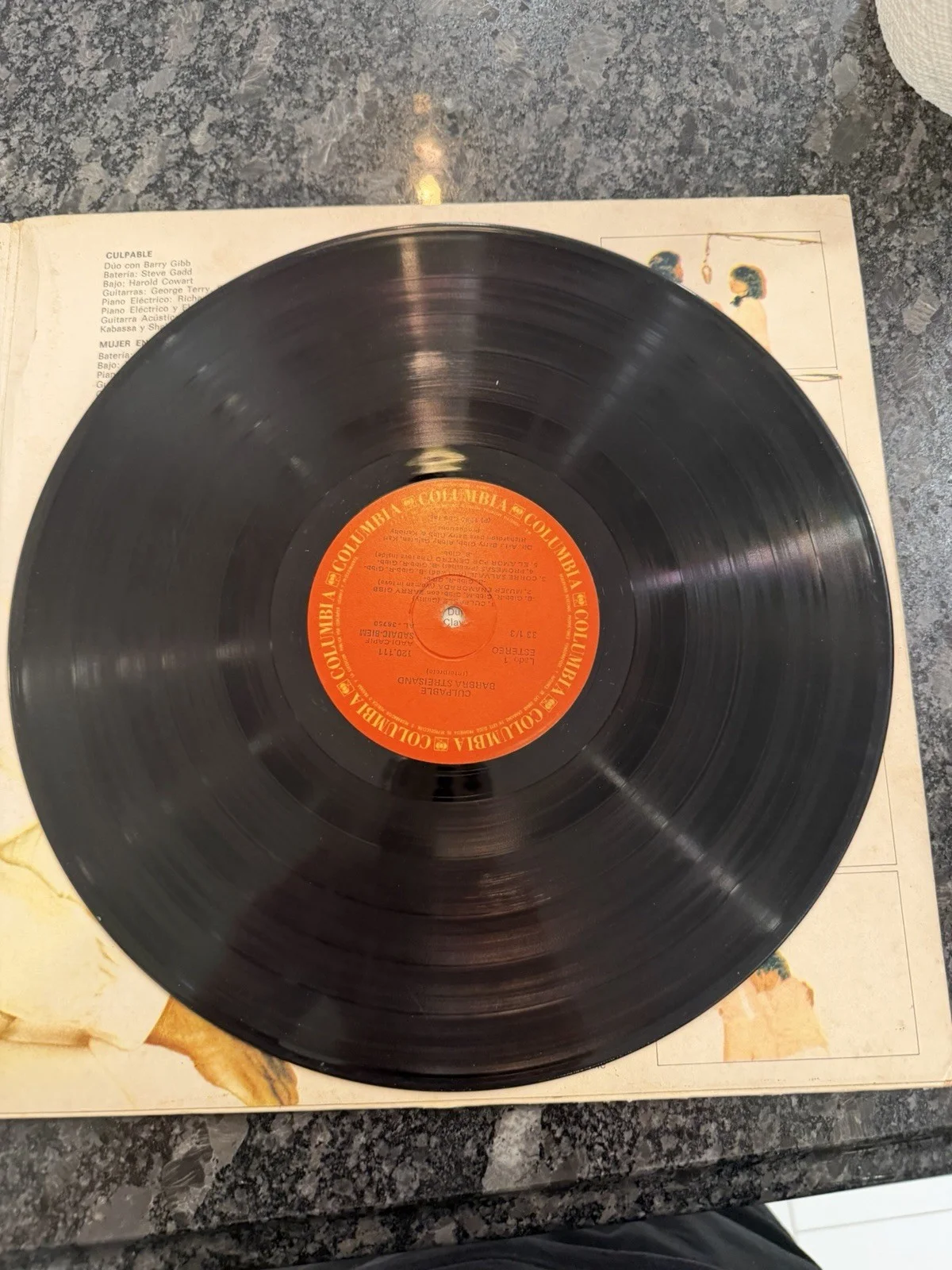 Barry Gibb Signed Vinyl LP Record Album The Bee Gees Culpable JSA COA Auto, изображение 3
