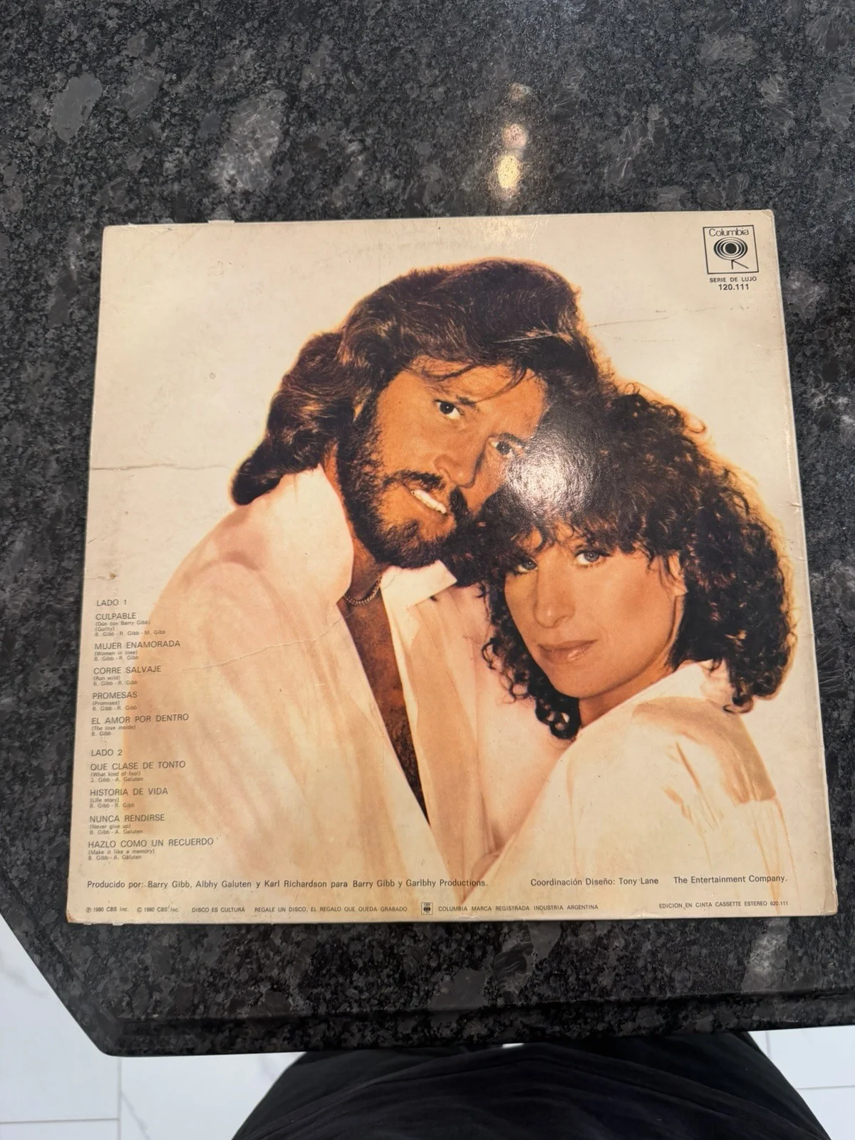 Barry Gibb Signed Vinyl LP Record Album The Bee Gees Culpable JSA COA Auto, изображение 4