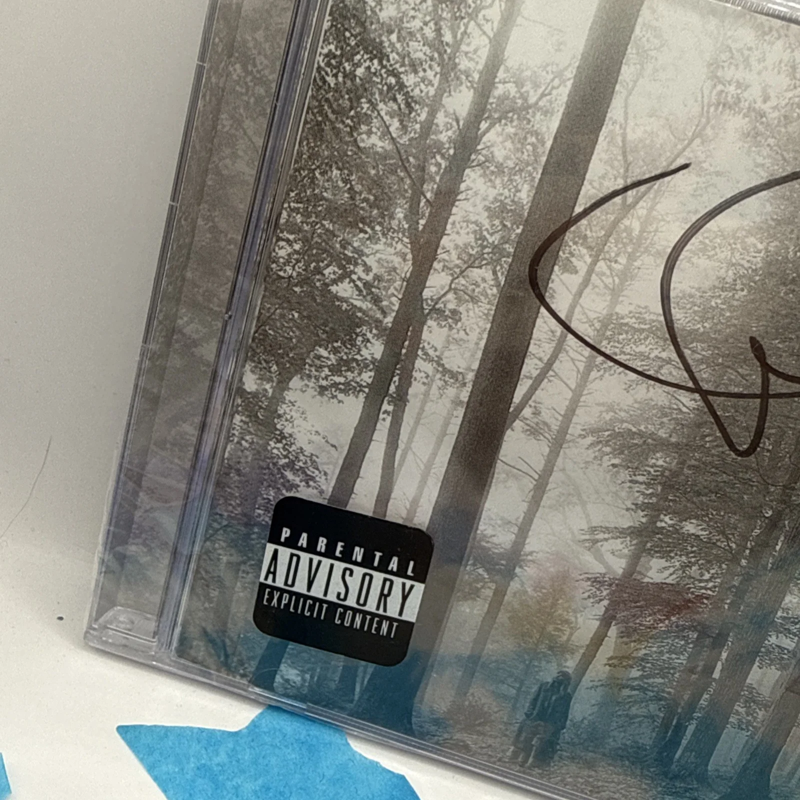 Taylor Swift SIGNED Folklore Dorito Heart CD Authentic New Open, image 3