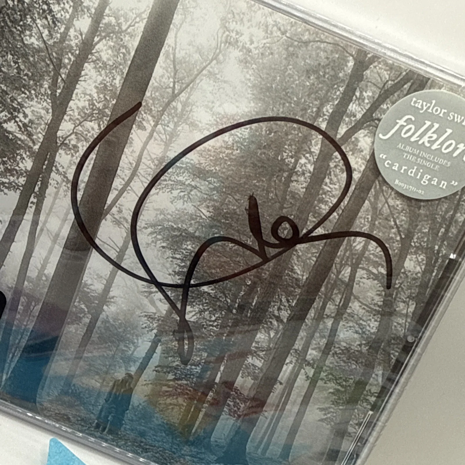 Taylor Swift SIGNED W/LONG & LARGE Signature Folklore CD SEALED RARE, изображение 2