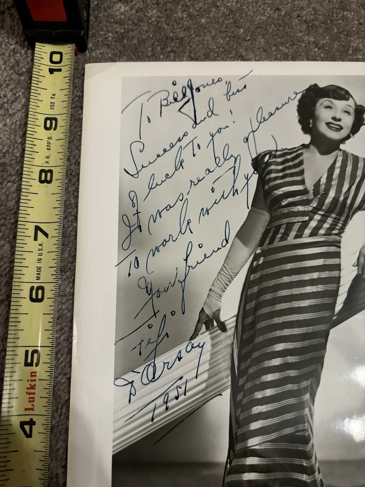 Fifi D’orsay Movie Actress Signed Autograph 8x10 Photo Please Read, image 2