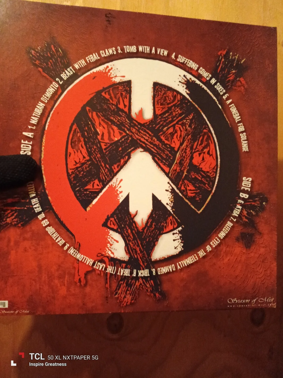 Necrophagia Deathtrip 69 Autographed Red Vinyl Record Original, изображение 2