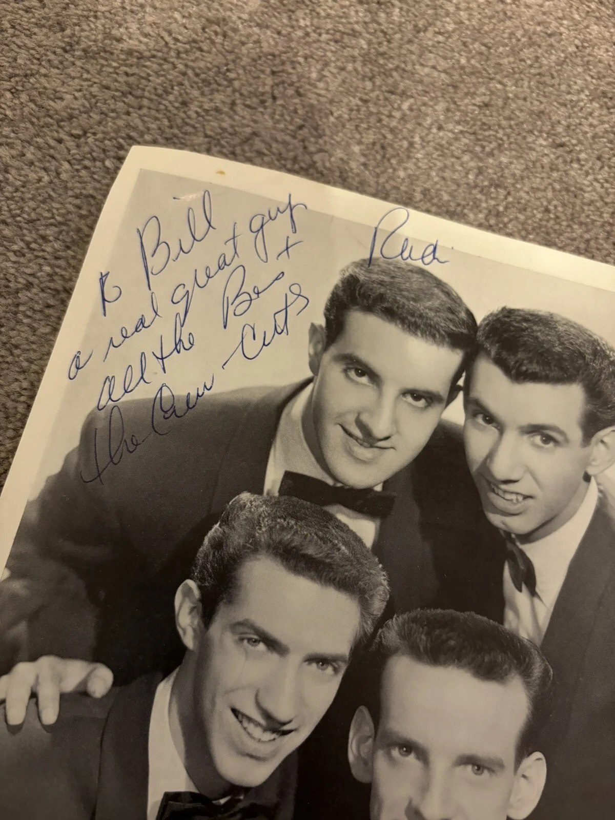 The Crew Cuts Music Band Signed Autograph Vintage 8x10 Promo Photo Please Read, image 4