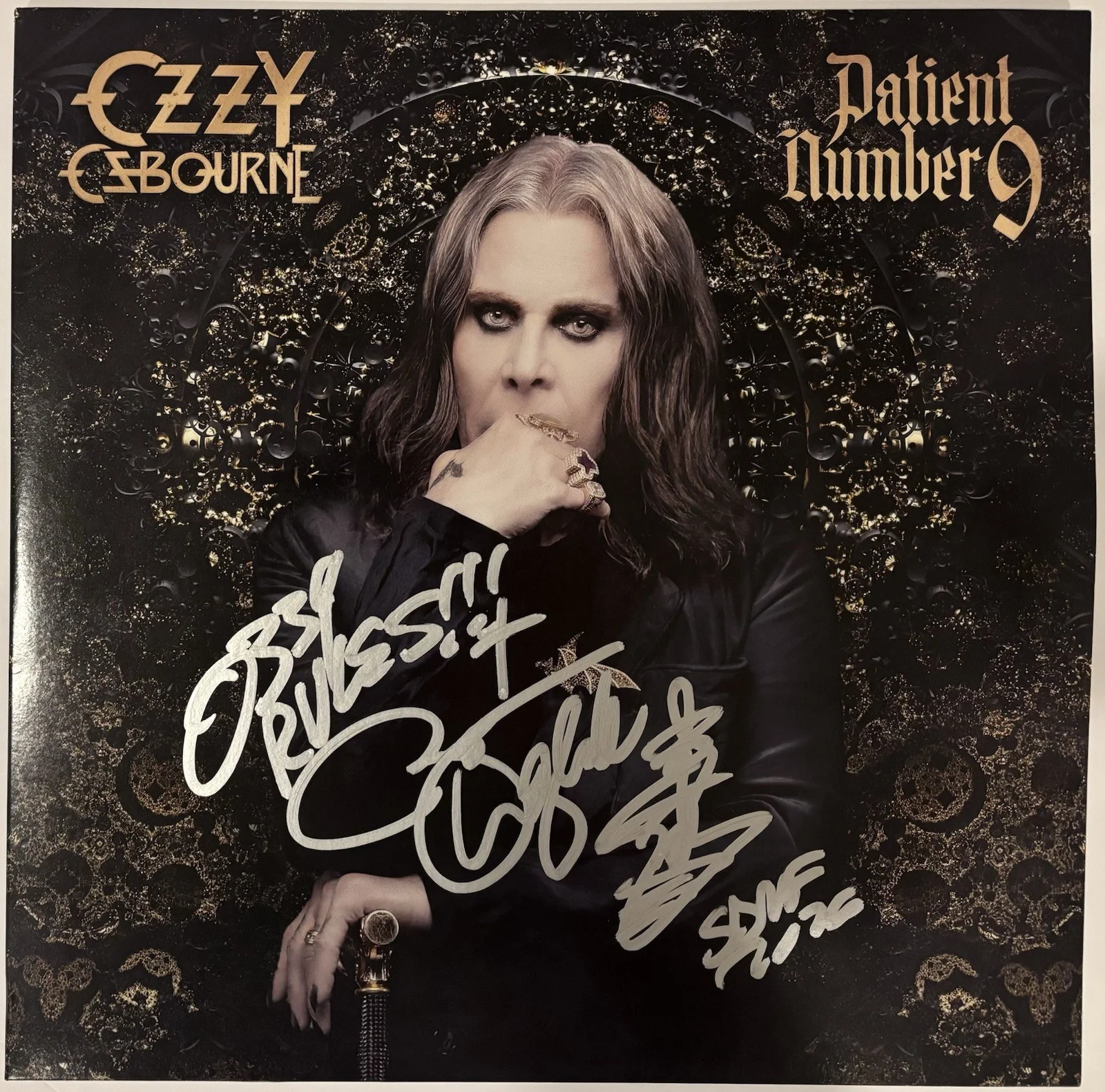Zakk Wylde Autographed/Signed Ozzy Osbourne Patient Number 9 Vinyl Exact Proof!, image 2