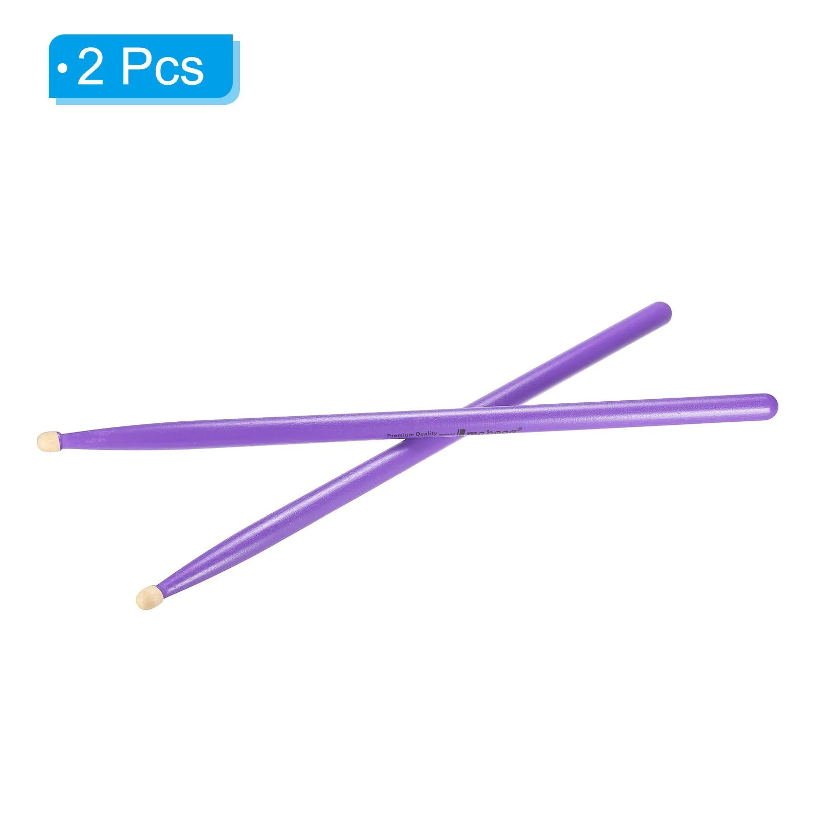 1 Pair Maple Wood Drumstick Anti Slip Drum Stick 5A Purple for Drumming Musical, image 3
