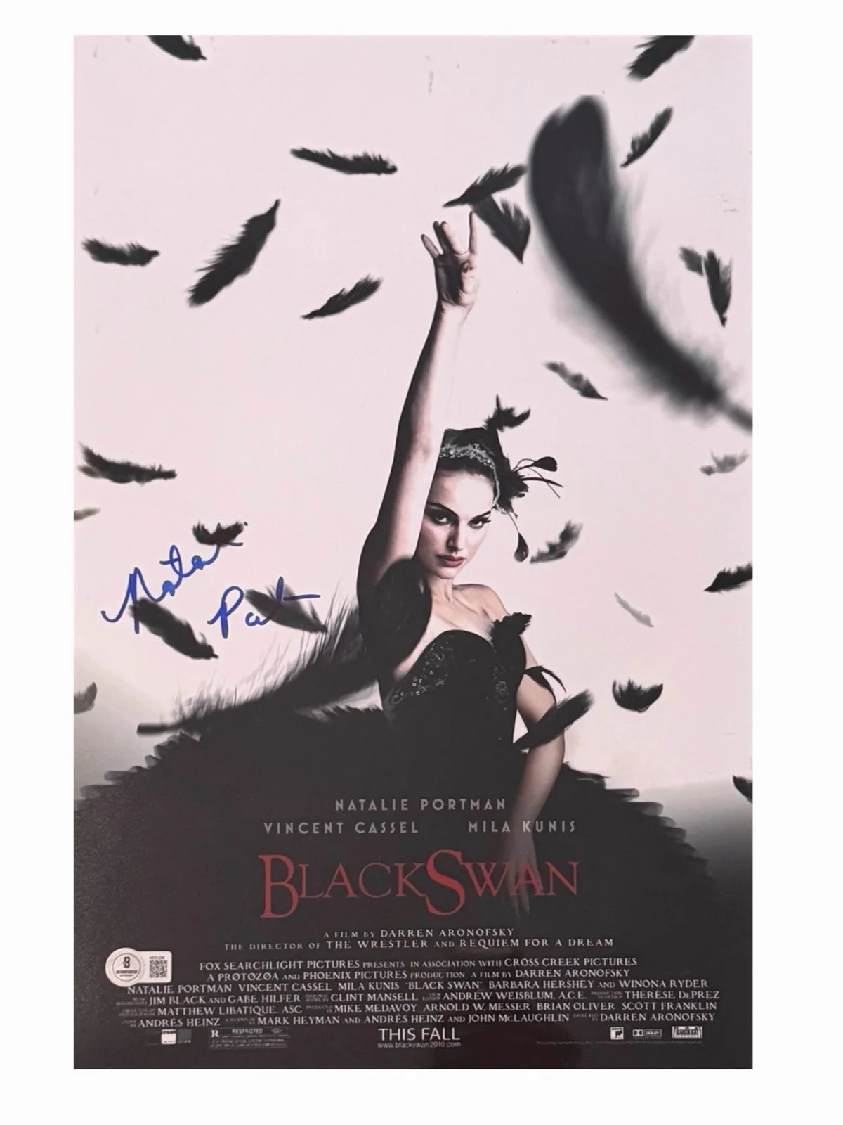 NATALIE PORTMAN SIGNED AUTOGRAPHED BLACK SWAN 11x17 PHOTO BECKETT LOA W/PROOF, изображение 2