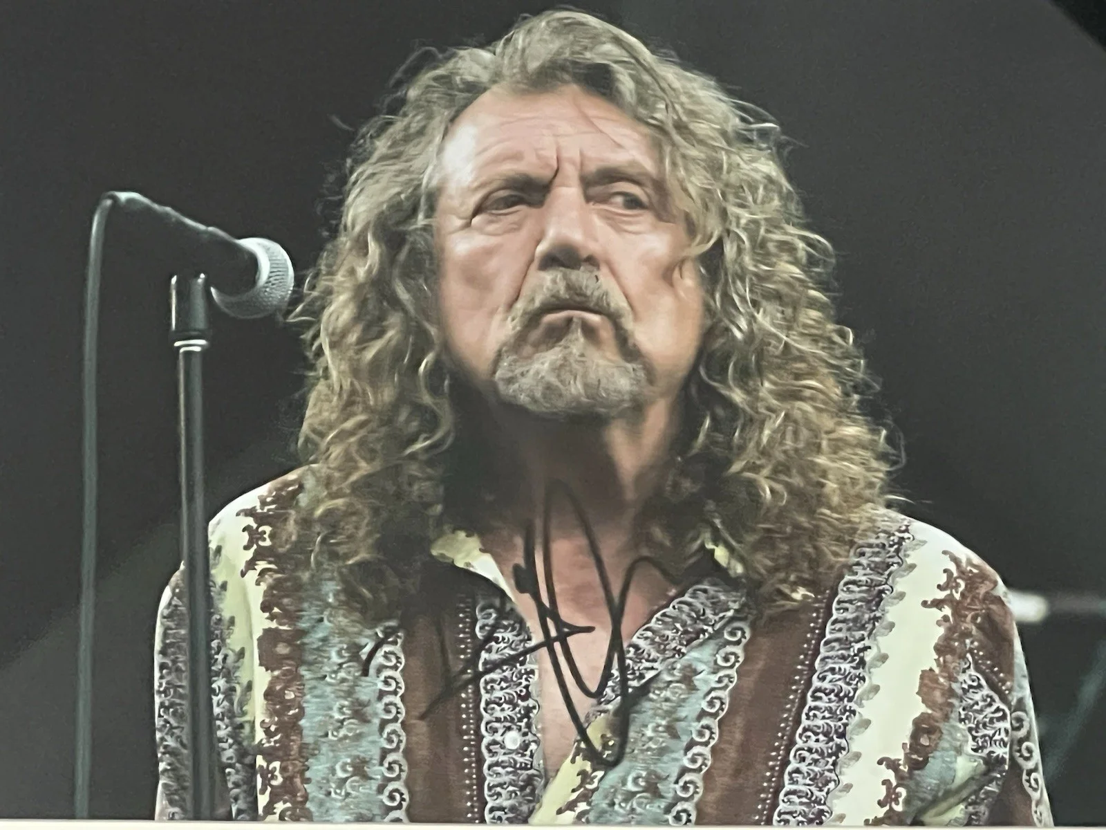 ROBERT PLANT Led Zeppelin Autographed 8 X 11.5 signed Framed Photo Legend, image 4