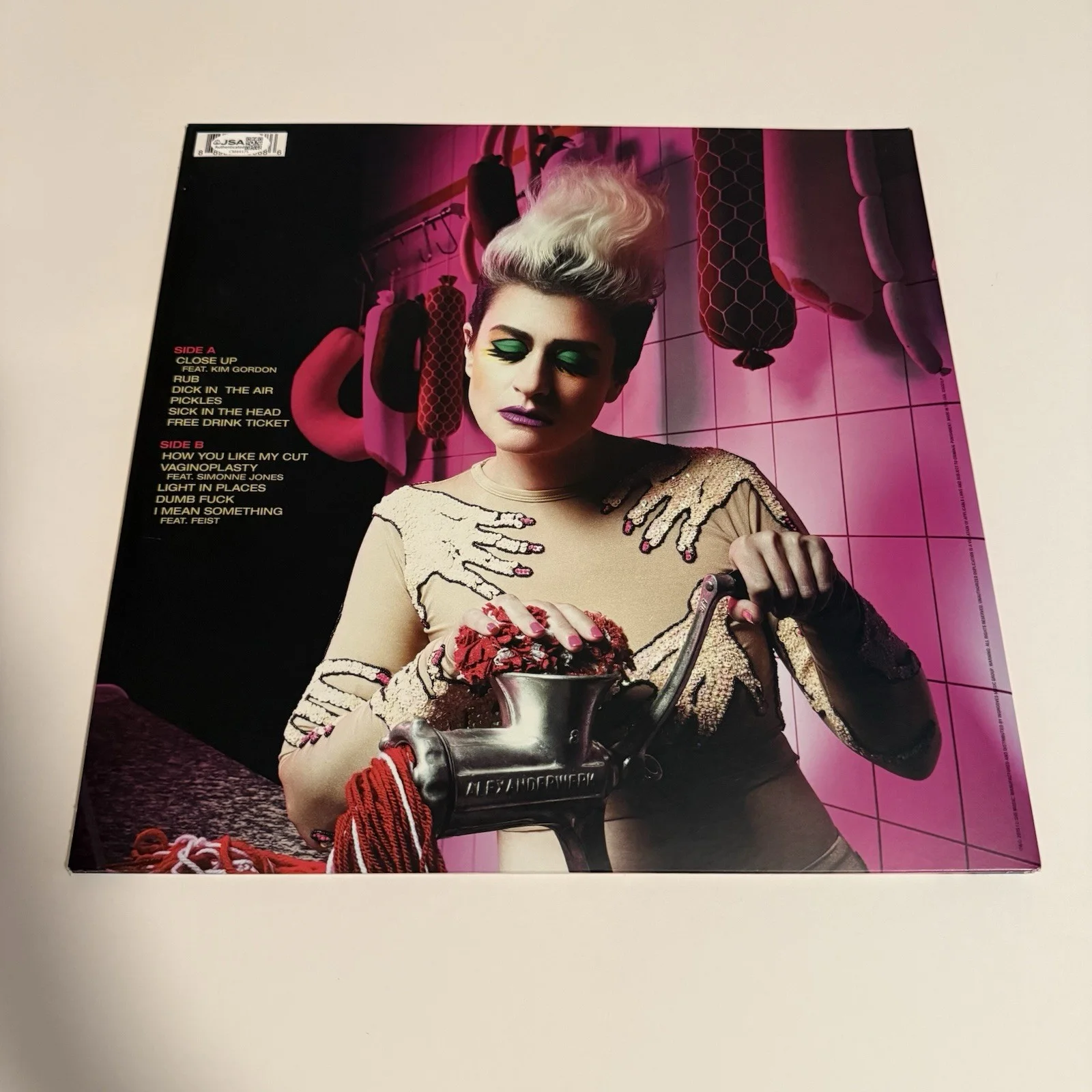 PEACHES SIGNED RUB VINYL RECORD TEACHES OF PEACHES JSA COA, image 4