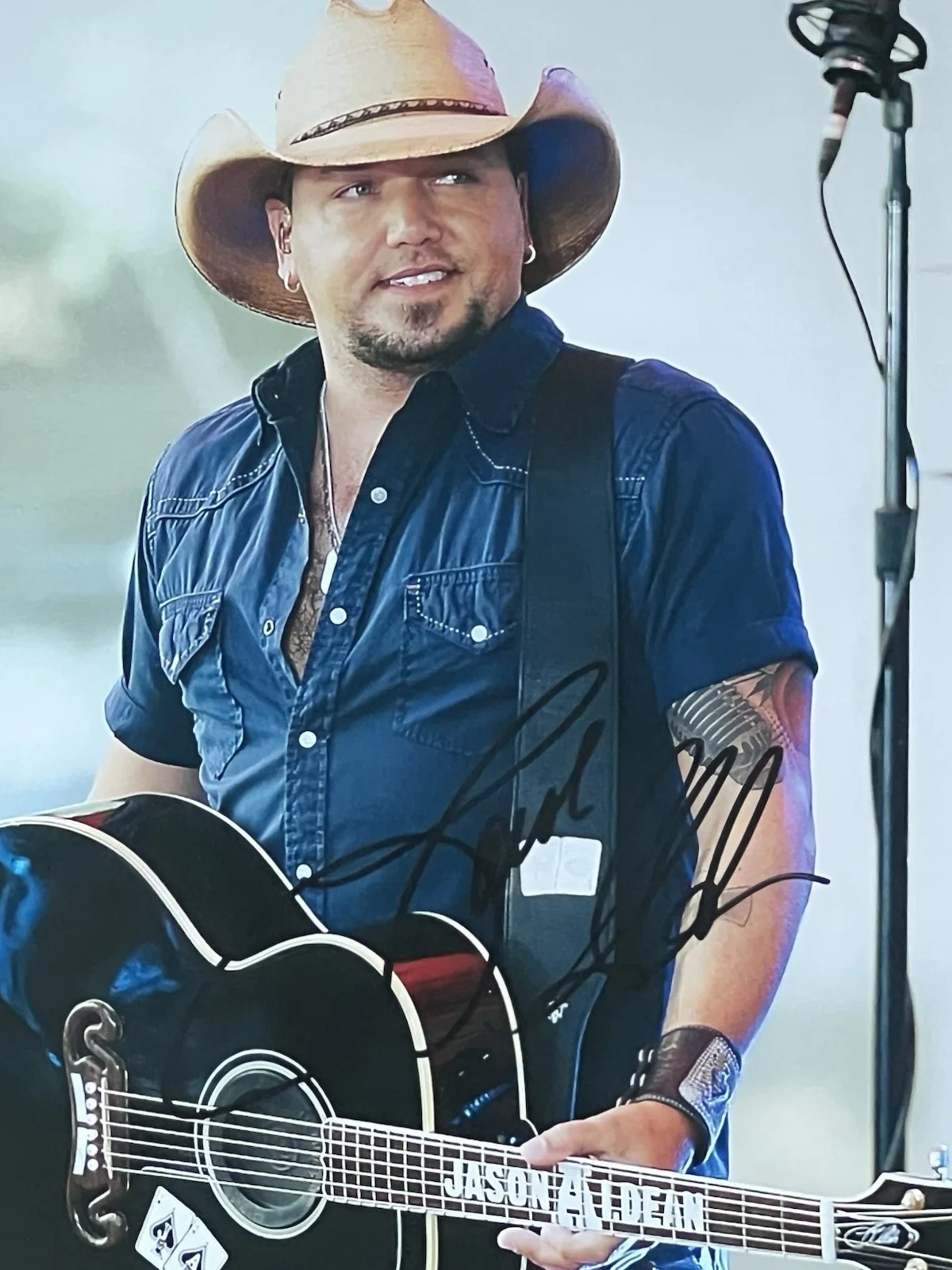 JASON ALDEAN Autographed 8 X 11.5 signed Photo Nicely Framed Country Music, изображение 5