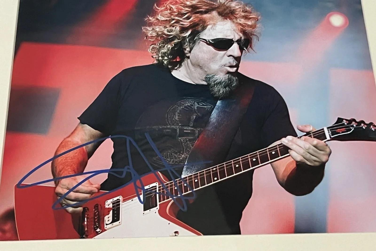 SAMMY HAGAR Autographed signed 8 X 11.5 Photo Nicely Framed, image 4